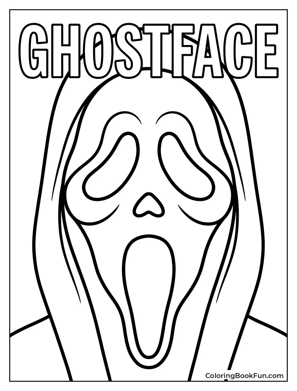 Classic Ghostface Mask Close Up