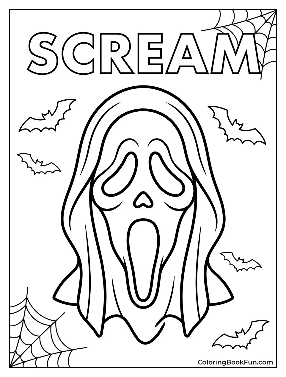 Scream Logo with Ghostface Mask