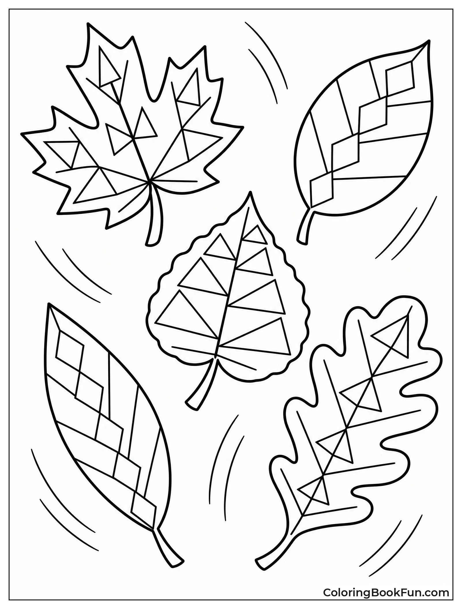 Leaves with Shapes in Veins