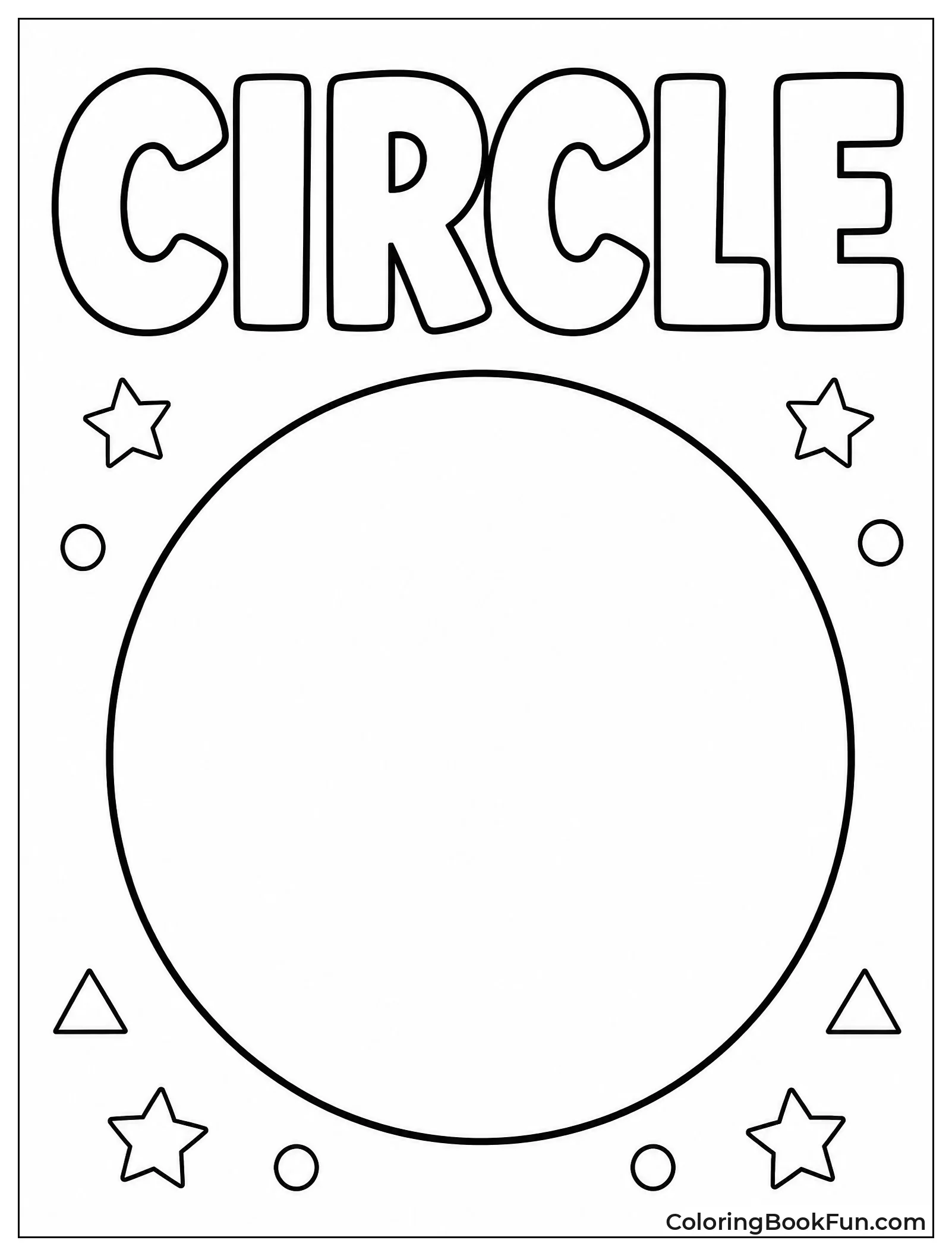 Circle Written in Bubble Letters