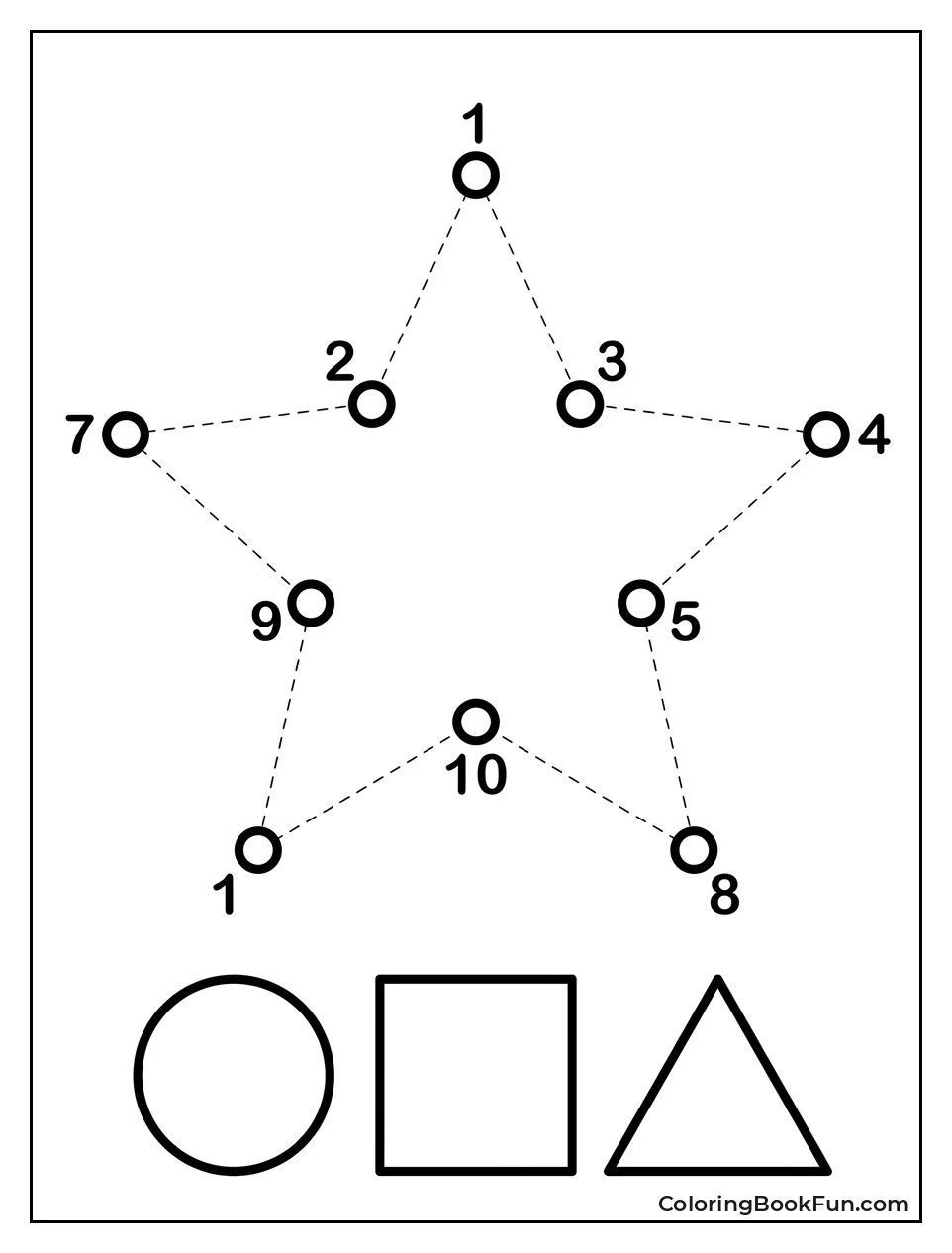 Connect Dots to Form Star
