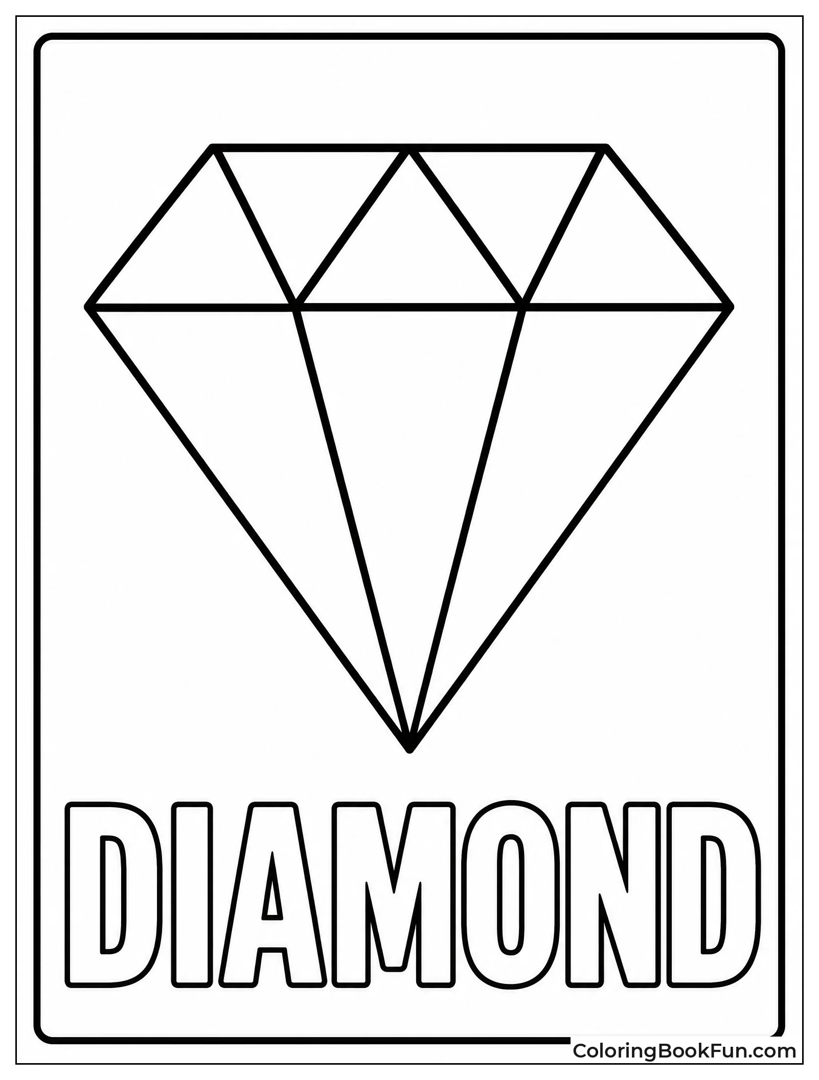 Large Diamond Shape on Page