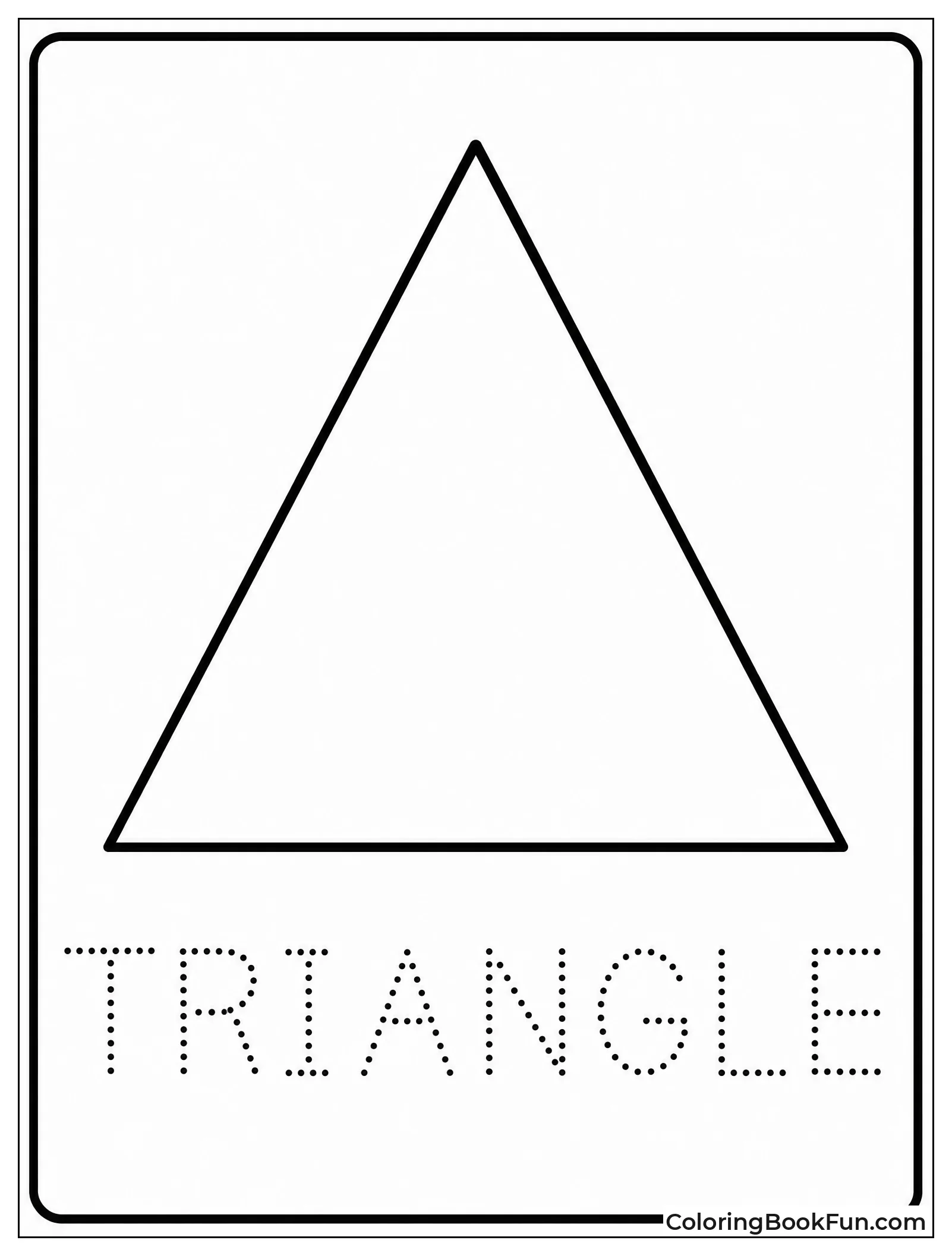 Practice Writing Triangle with Dots