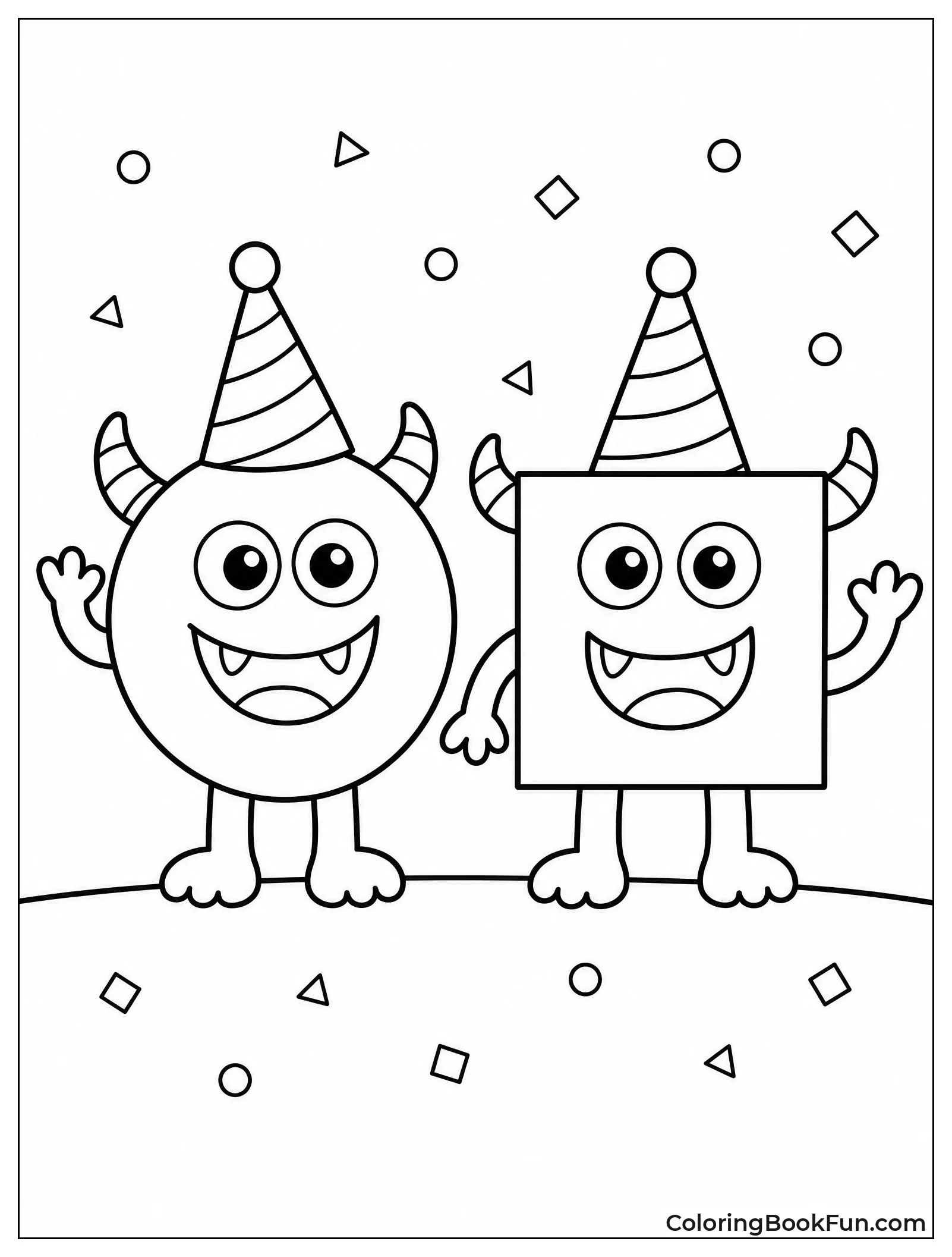 Goofy Monsters at Shape Party