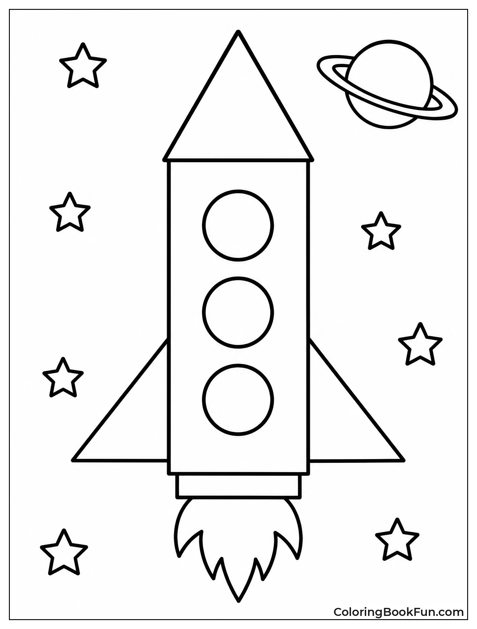 Rocket with Triangle Nose Cone