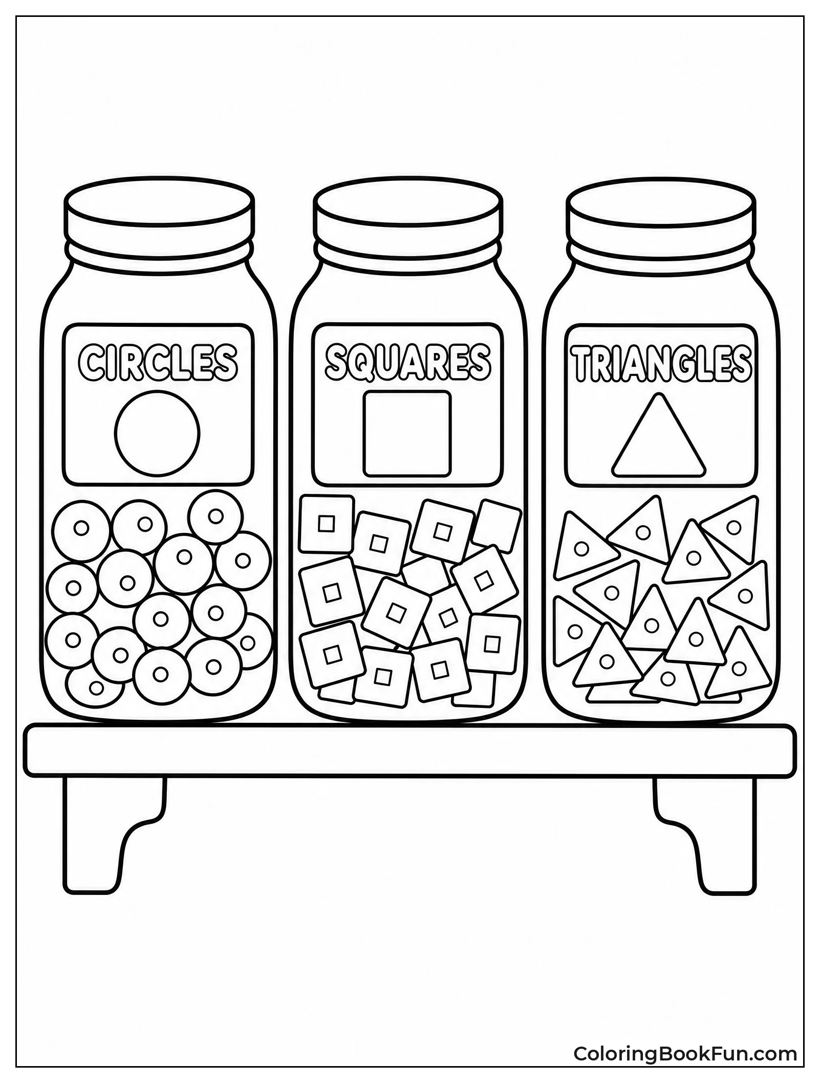 Sorting Shapes into Glass Jars