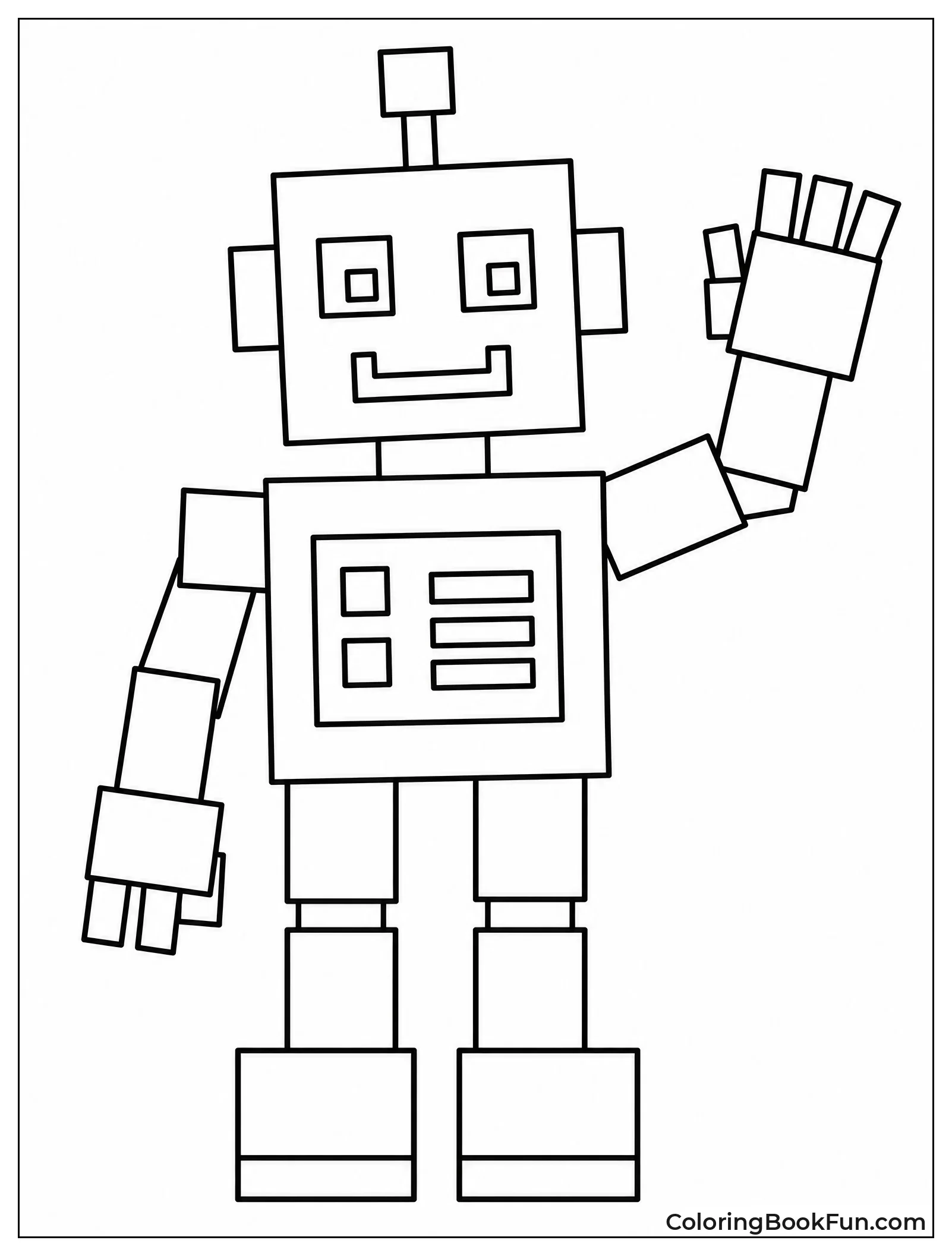 Robot Built from Square Blocks