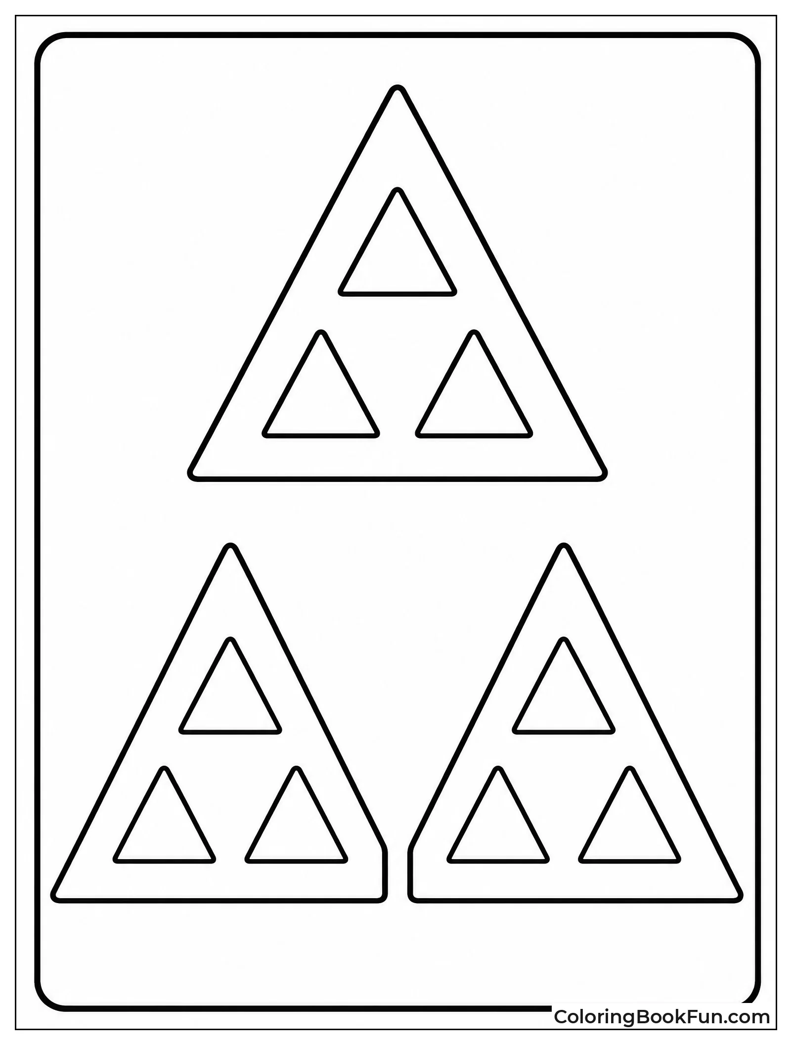 Count Three Triangles on Page