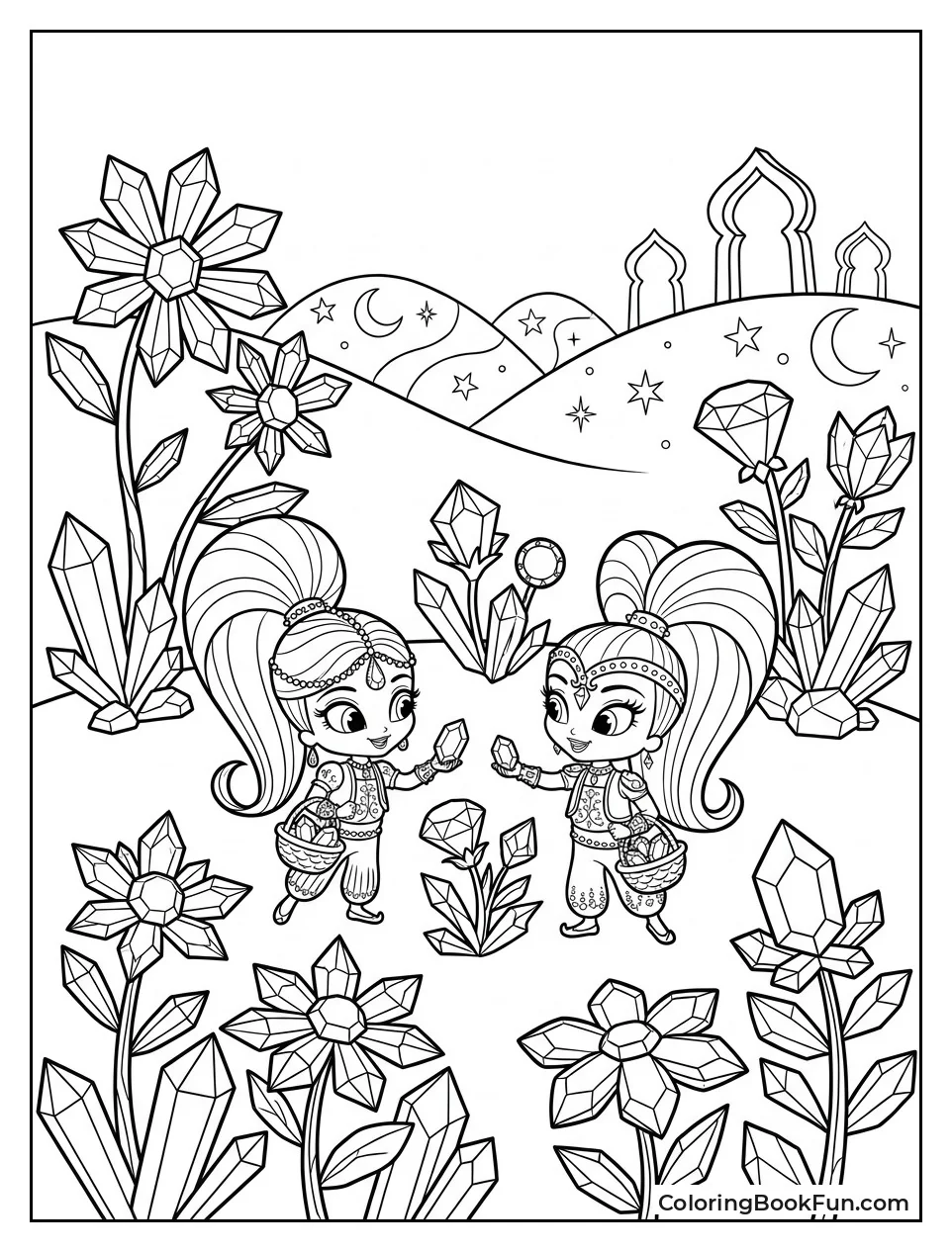 Picking Flowers In Gem Garden