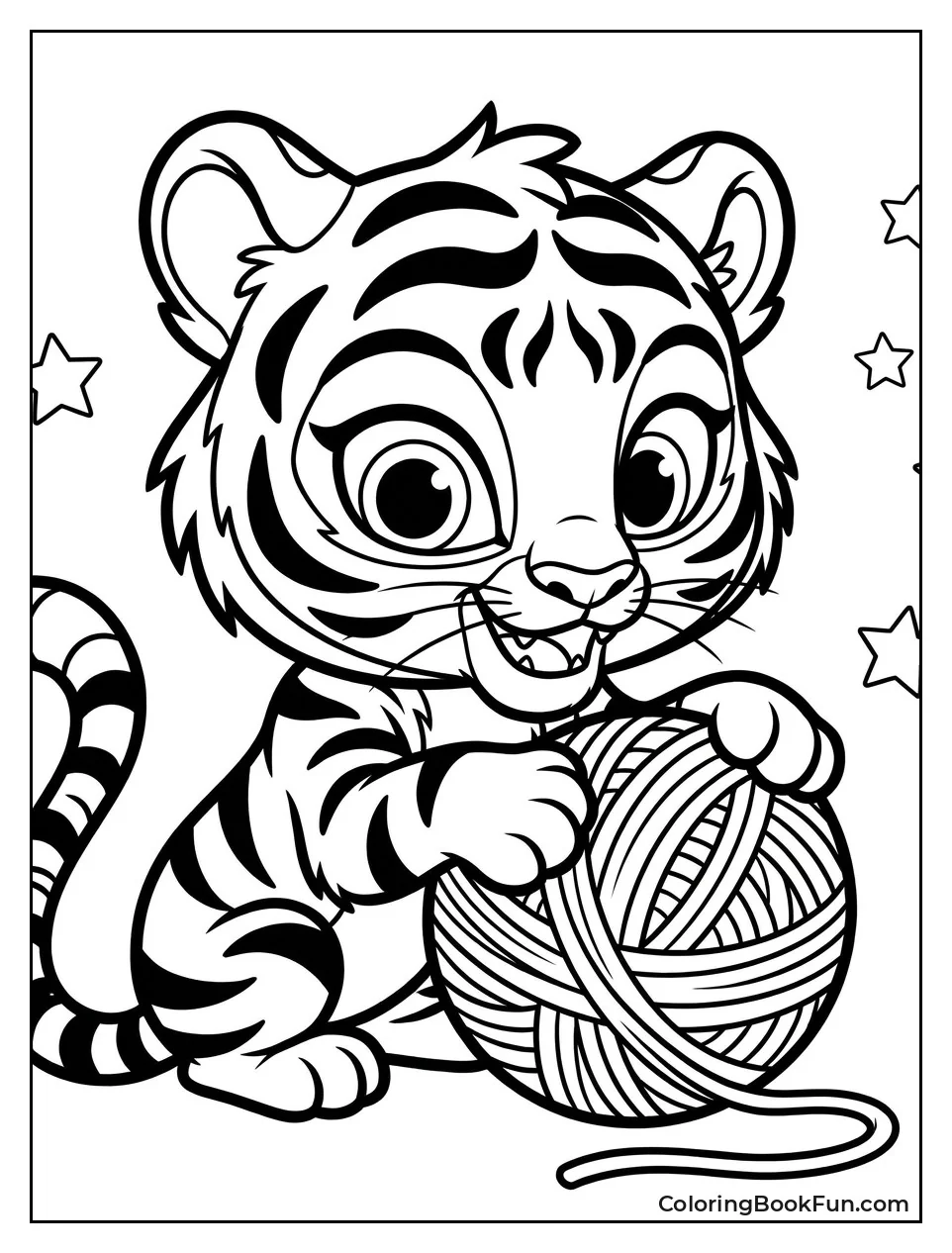 Nahal Playing With Yarn Ball