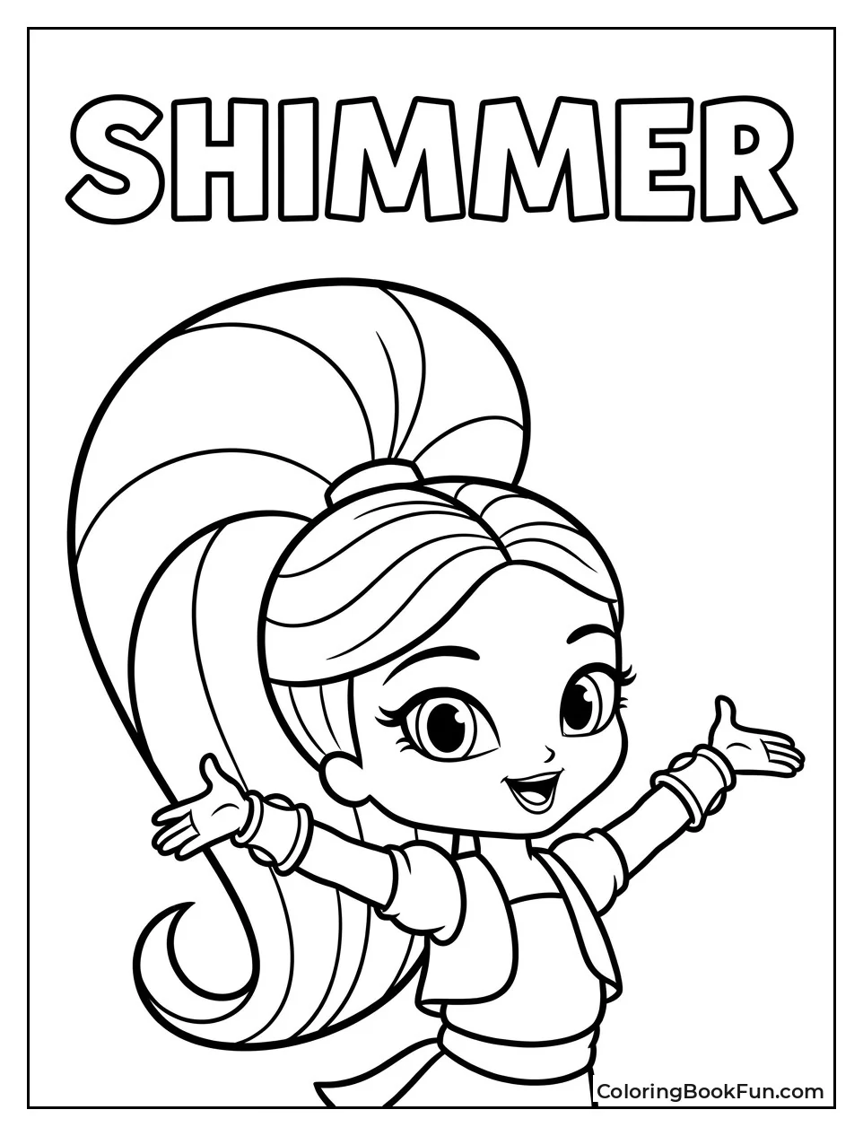 Shimmer Smiling With Arms Open