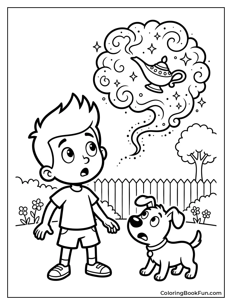 Zac And Rocket Seeing Magic