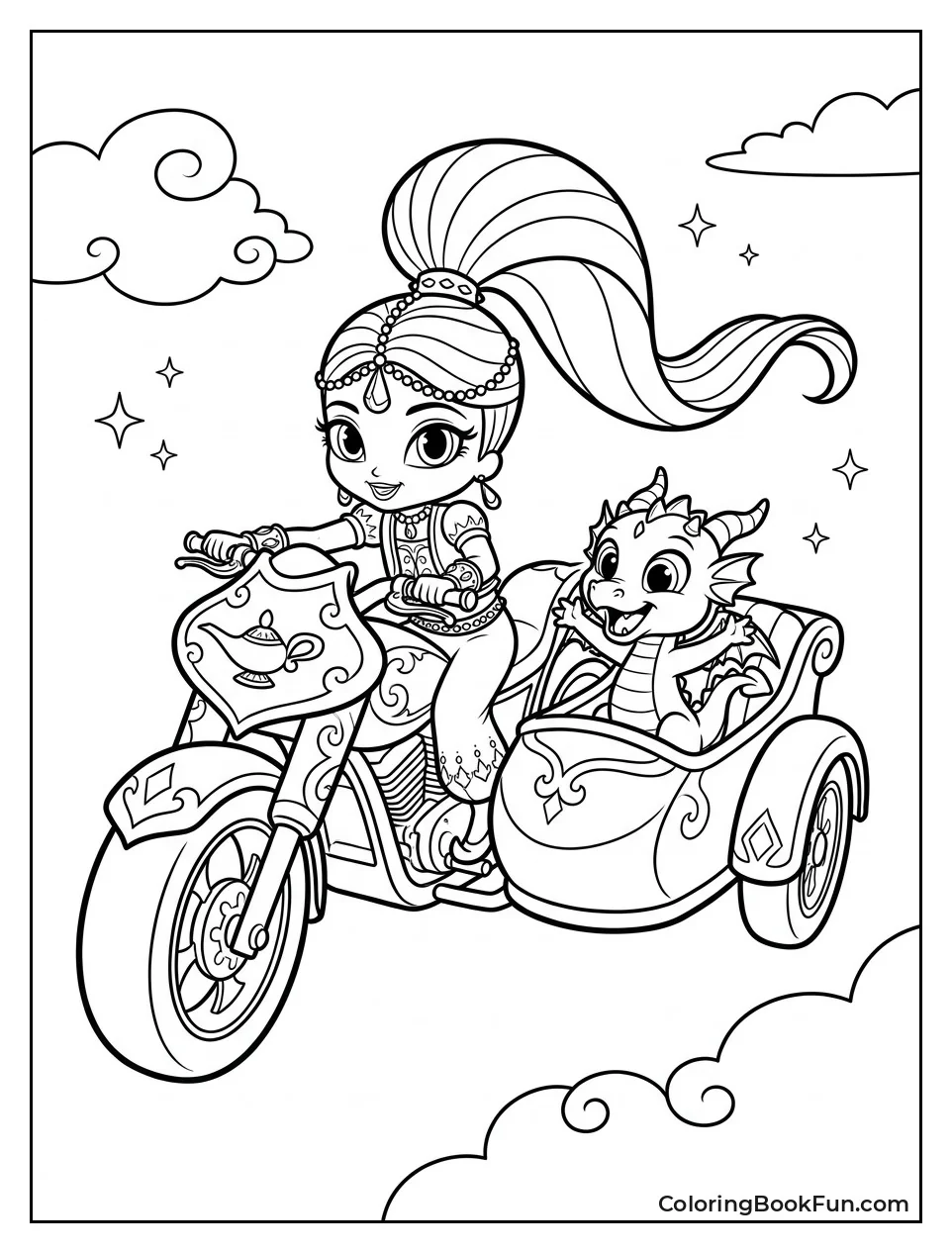 Zeta Zooming On Purple Scooter