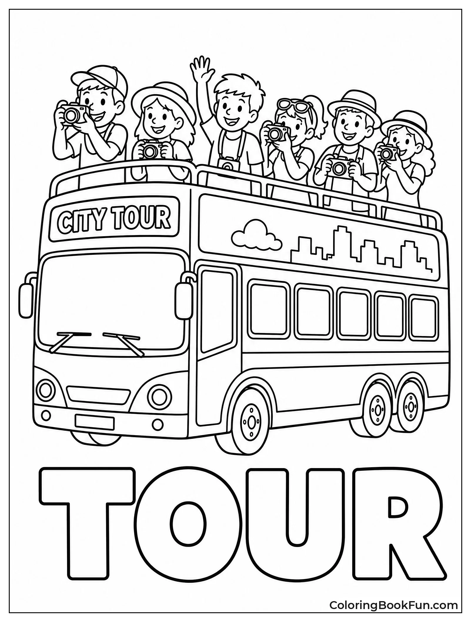 Open Top Bus For Tourists
