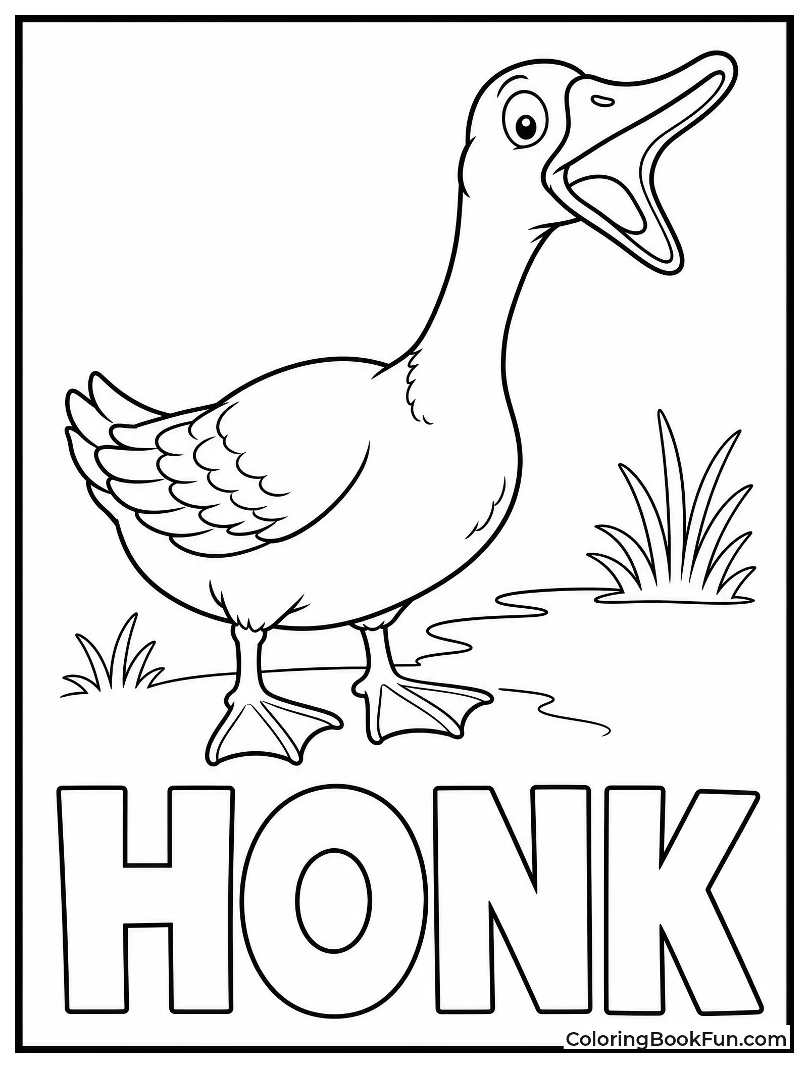 Silly Goose Honking Loudly