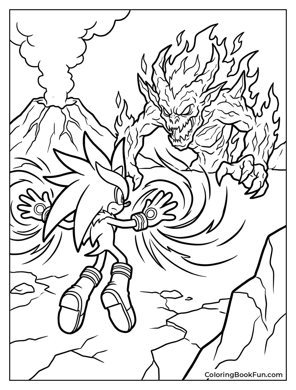 Silver Battles Giant Iblis Monster