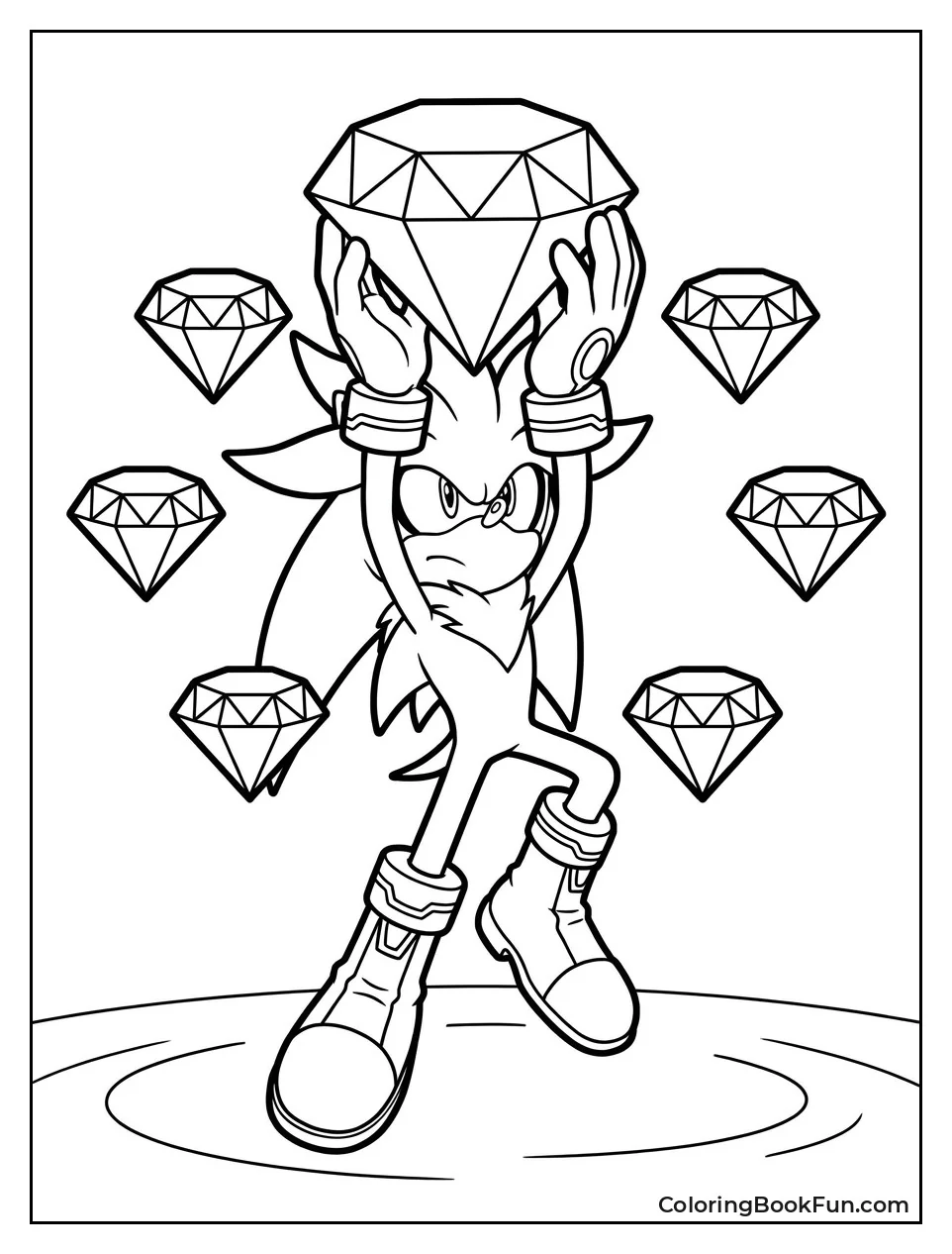 Silver Holds Chaos Emerald High