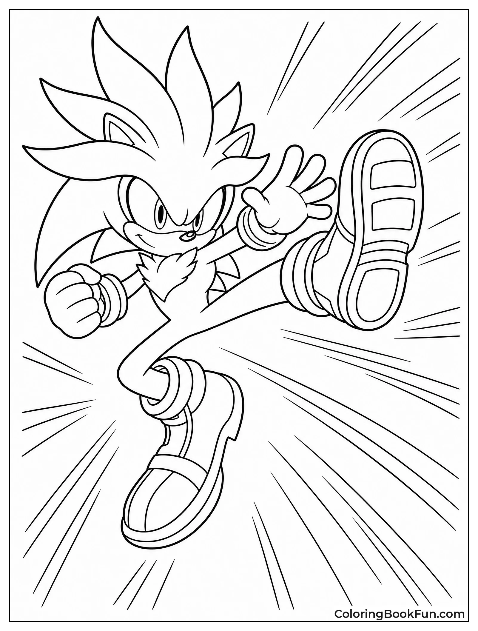 Silver Does Powerful Kick Pose