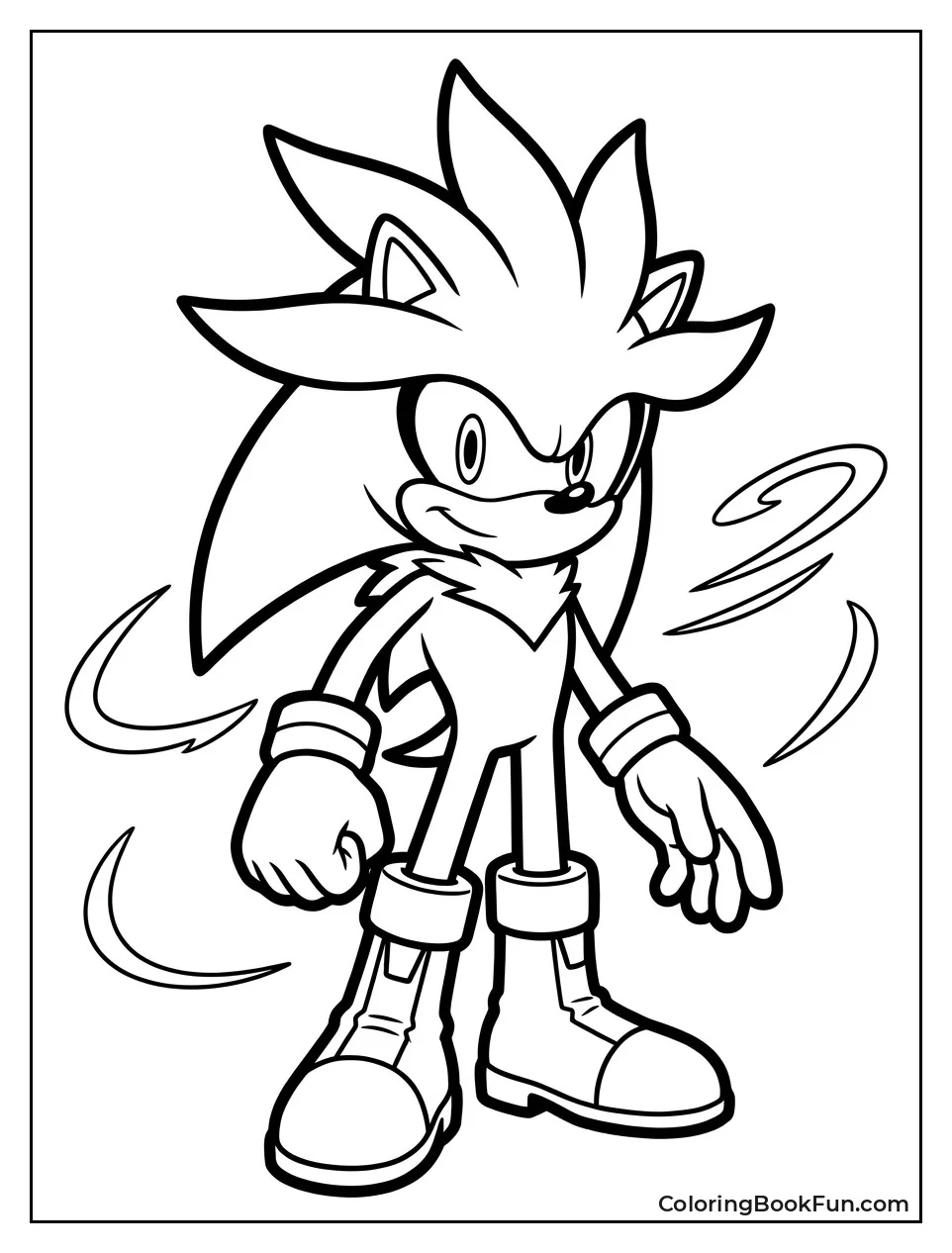 Simple Silver Standing Outline