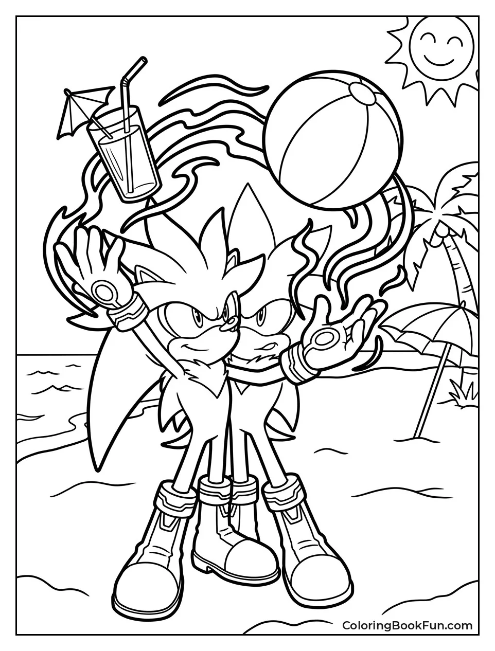 Silver Holds Beach Ball High