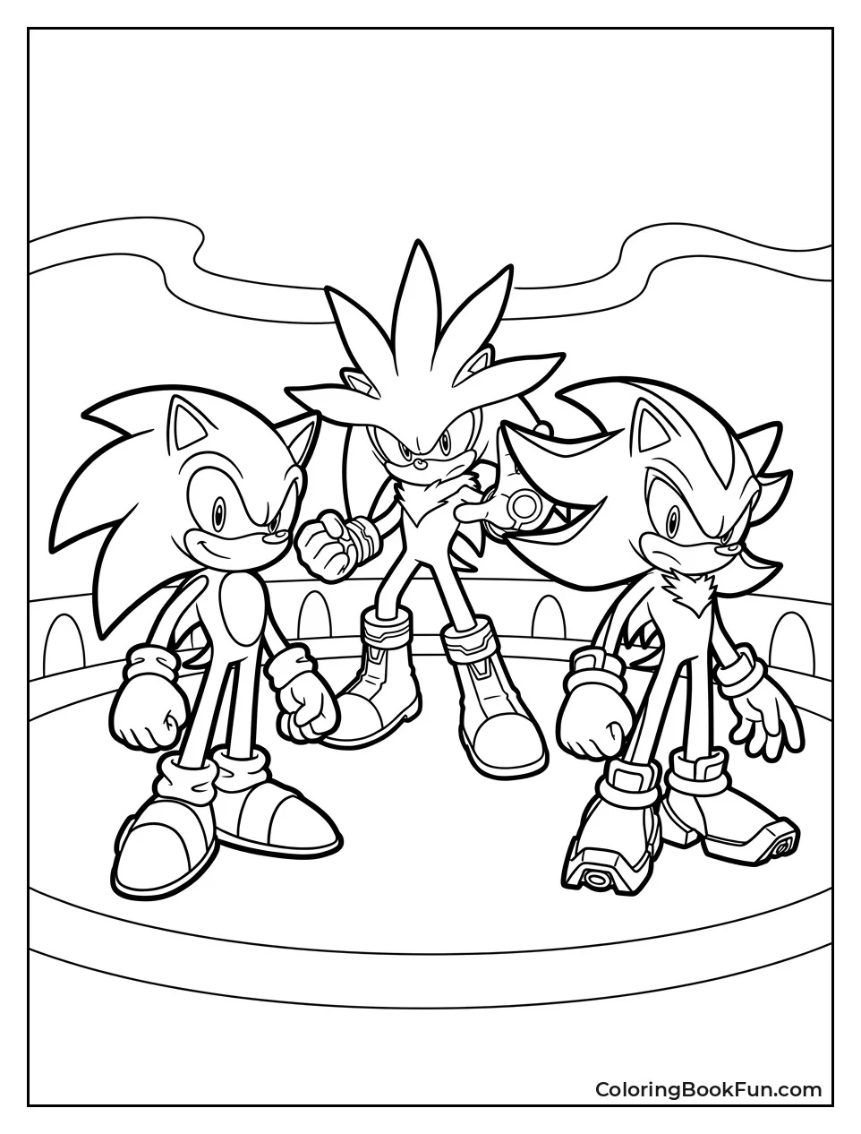 Three Hedgehogs Stand Side by Side