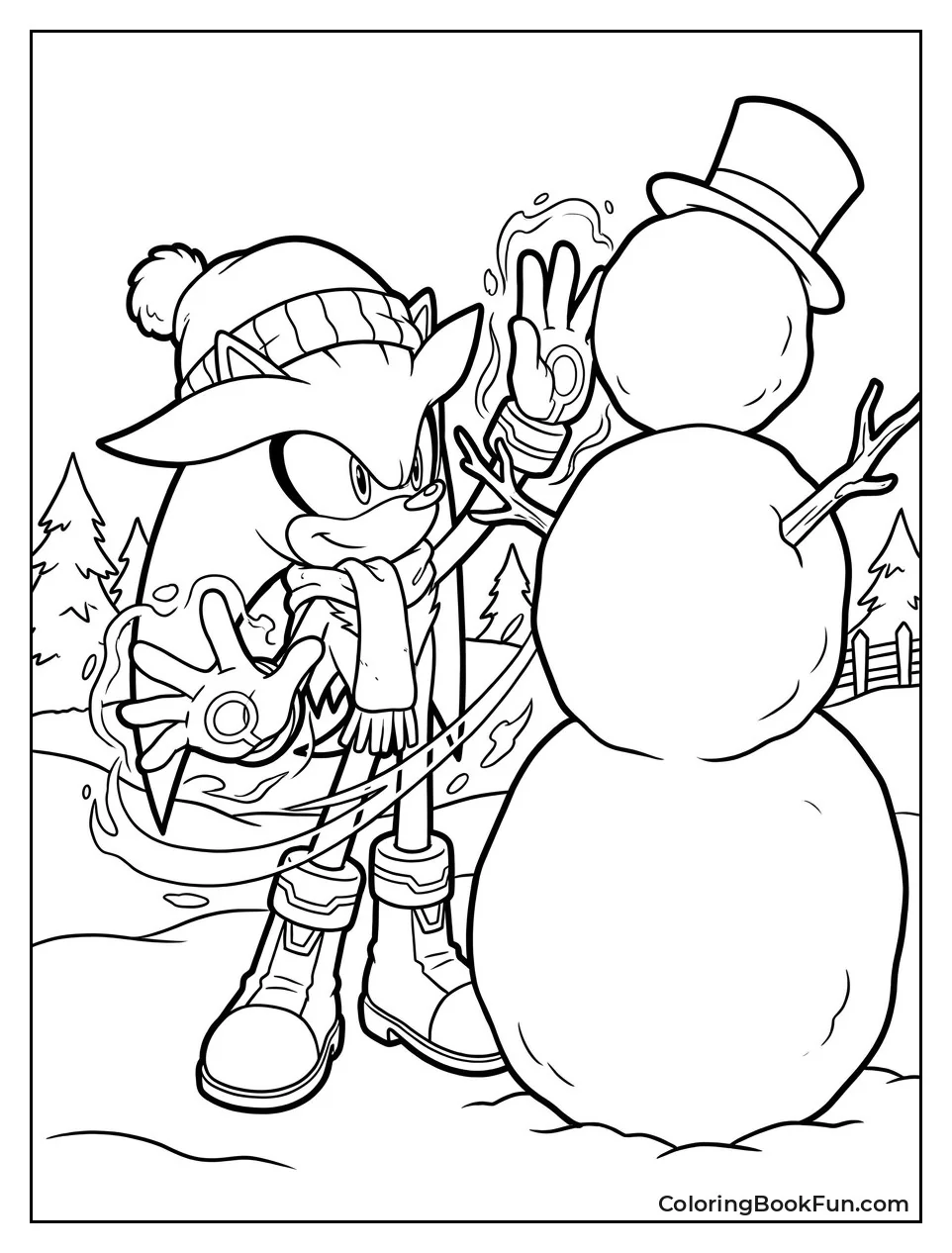 Silver Builds Giant Snowman