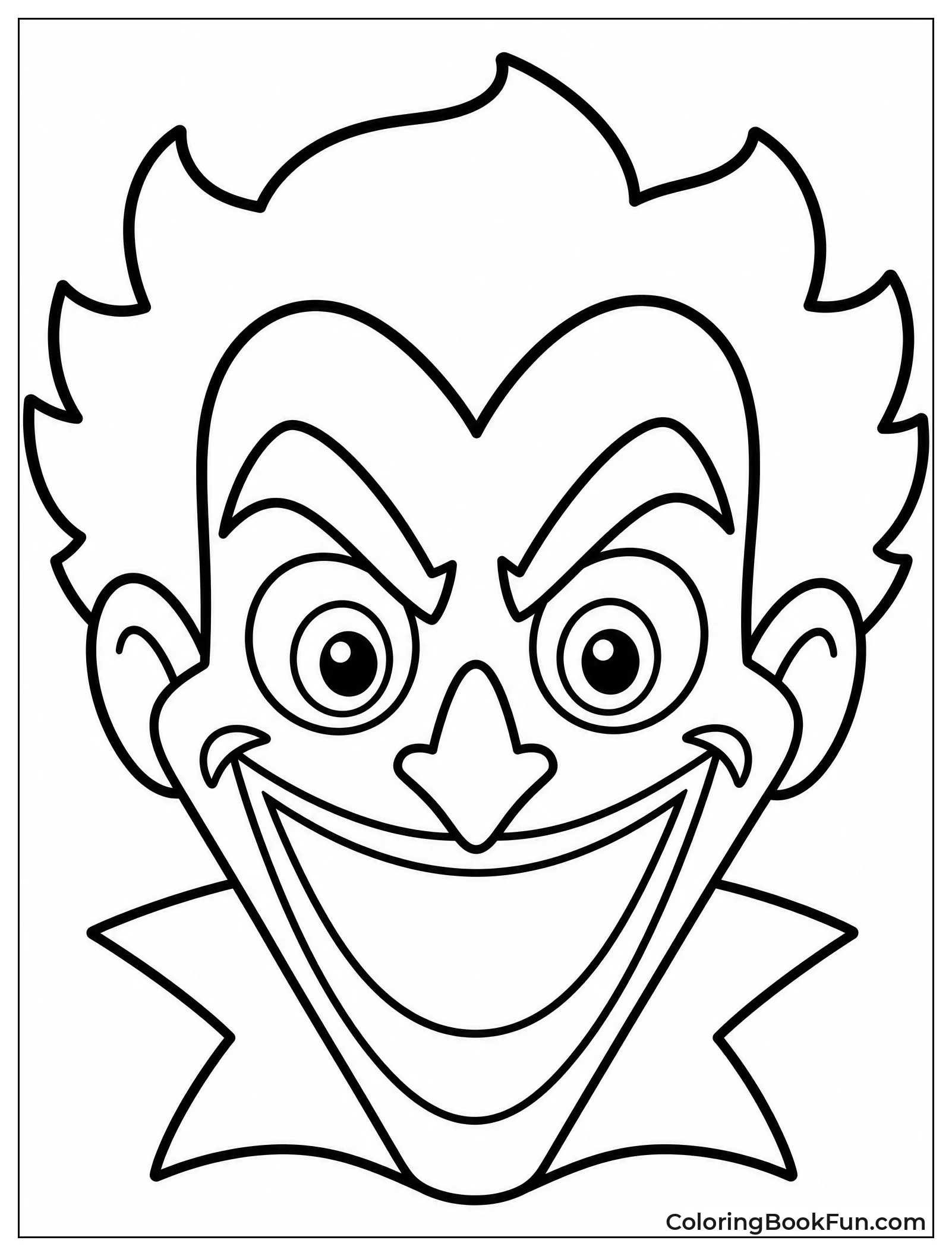Simple Joker Mask With Smile