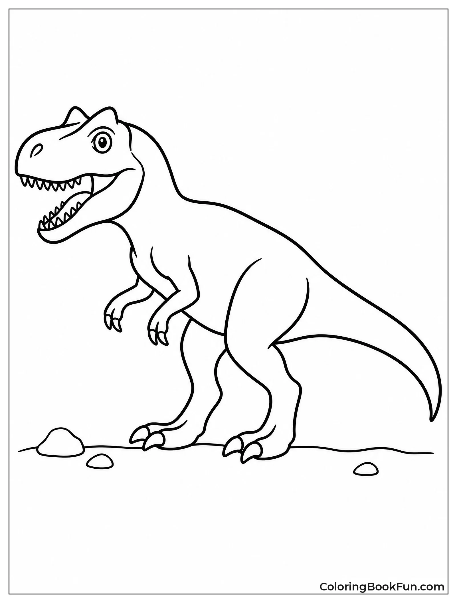 Simple Outline of Allosaurus