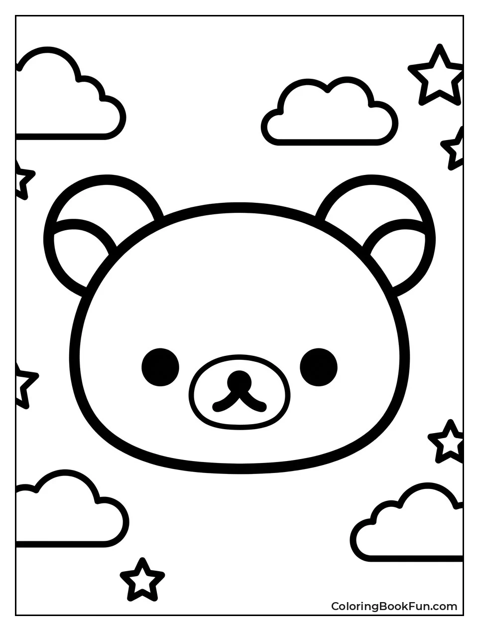 Simple Rilakkuma Head for Kids
