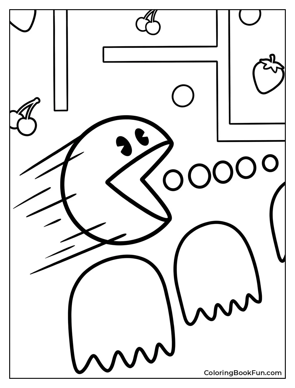 Simple Pac Man Running Forward