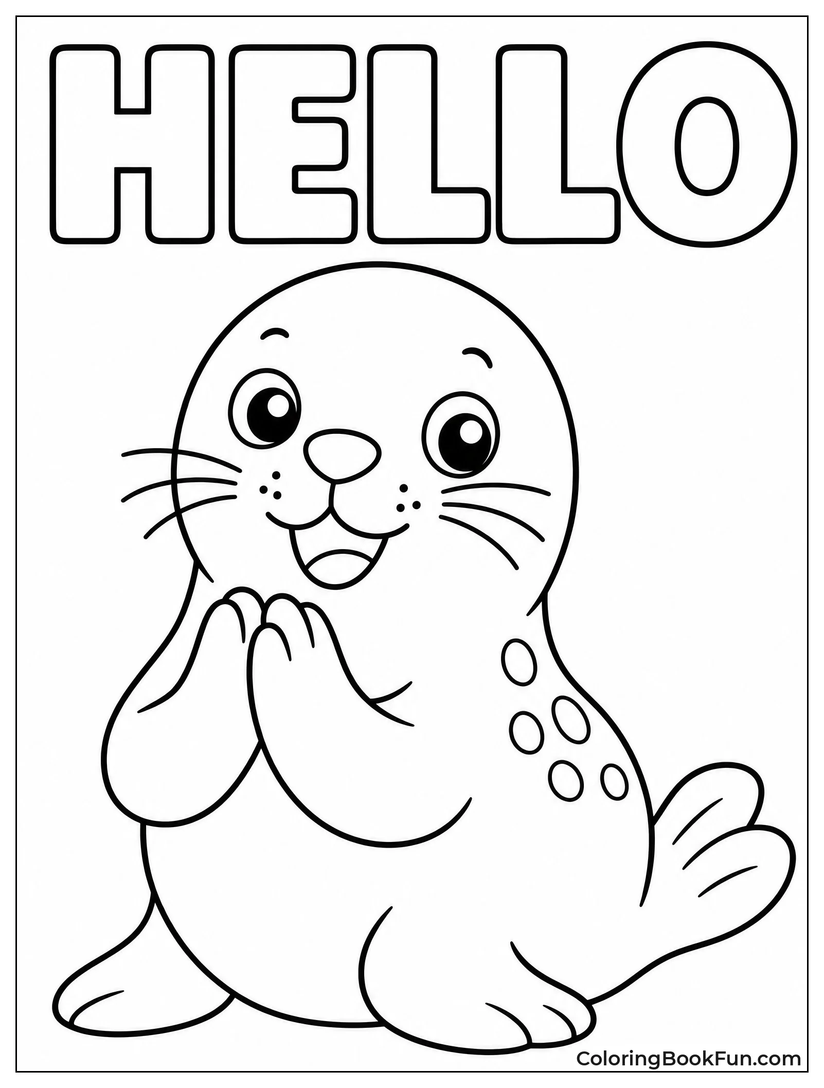 Simple Seal Clapping Its Flippers