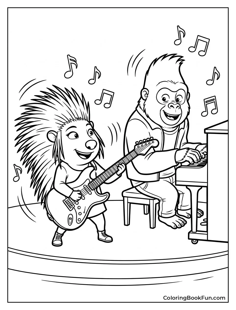 Ash and Johnny Jamming with Guitars