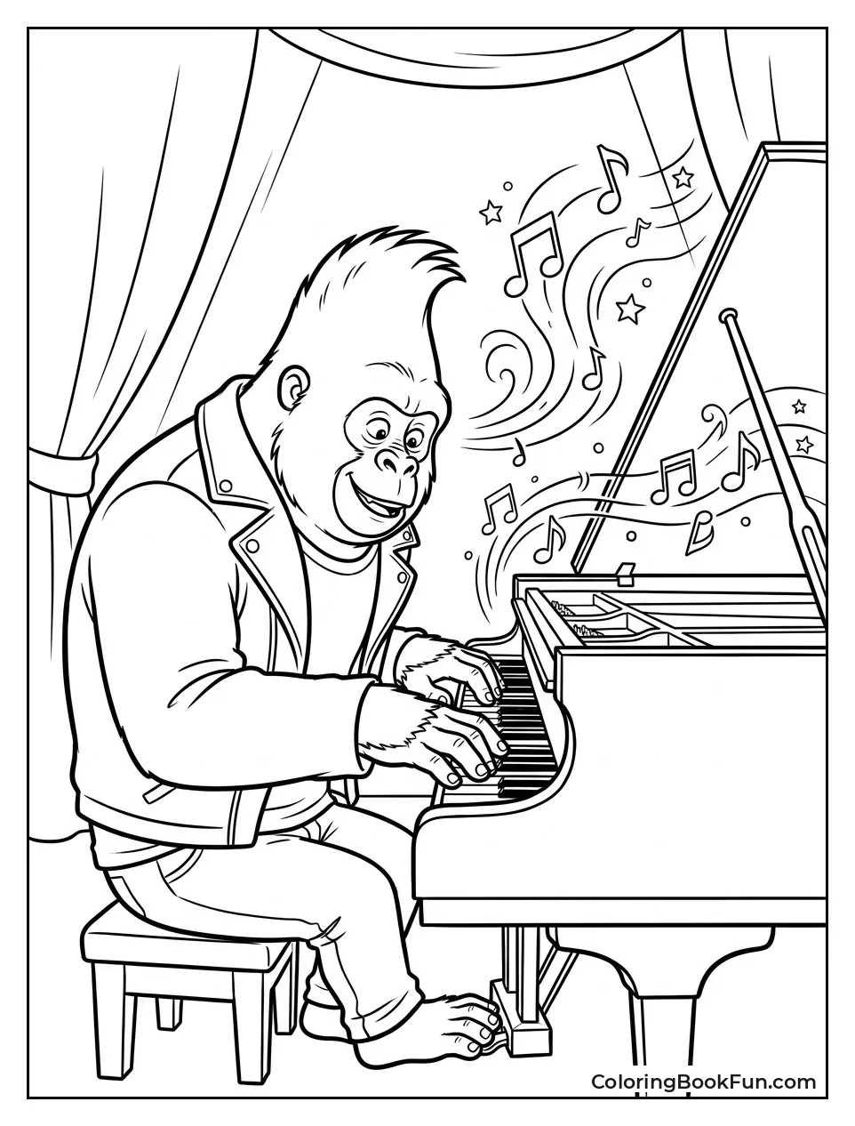 Johnny Playing the Piano