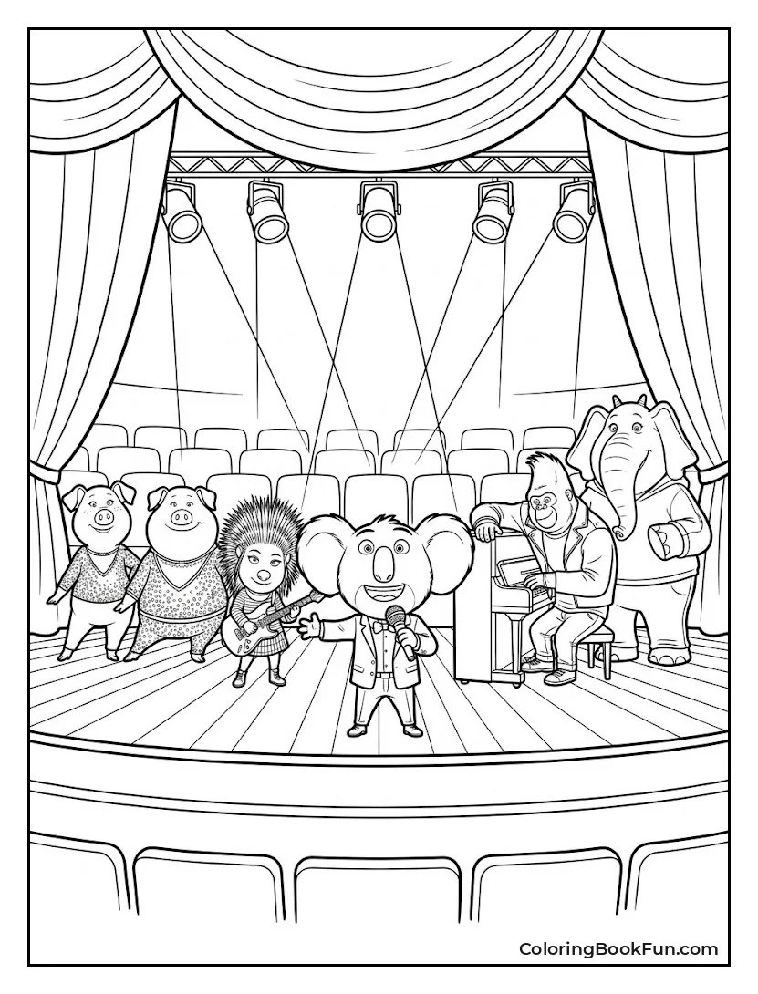 Main Cast on Theater Stage