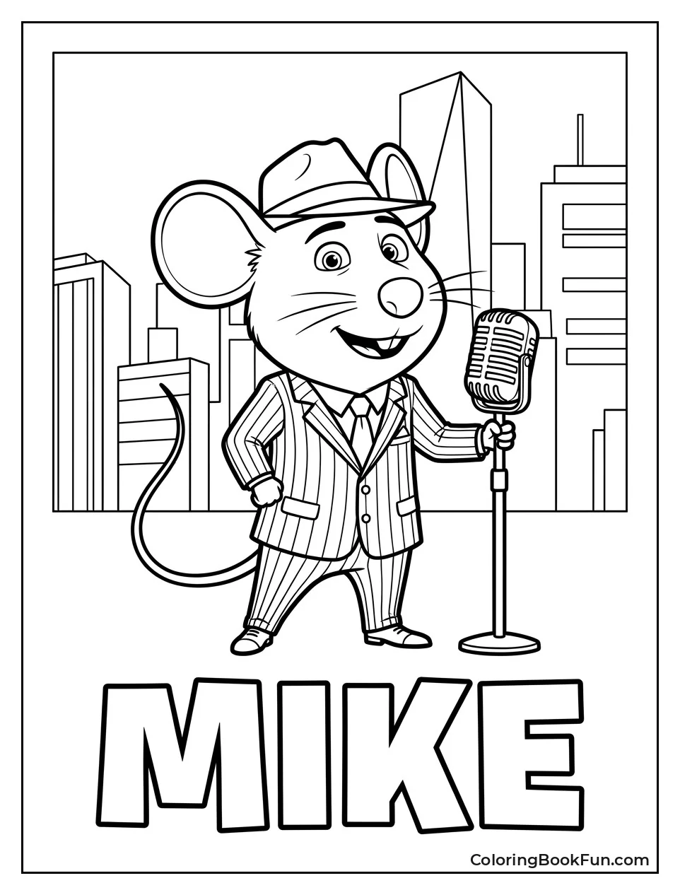 Mike Singing into Microphone
