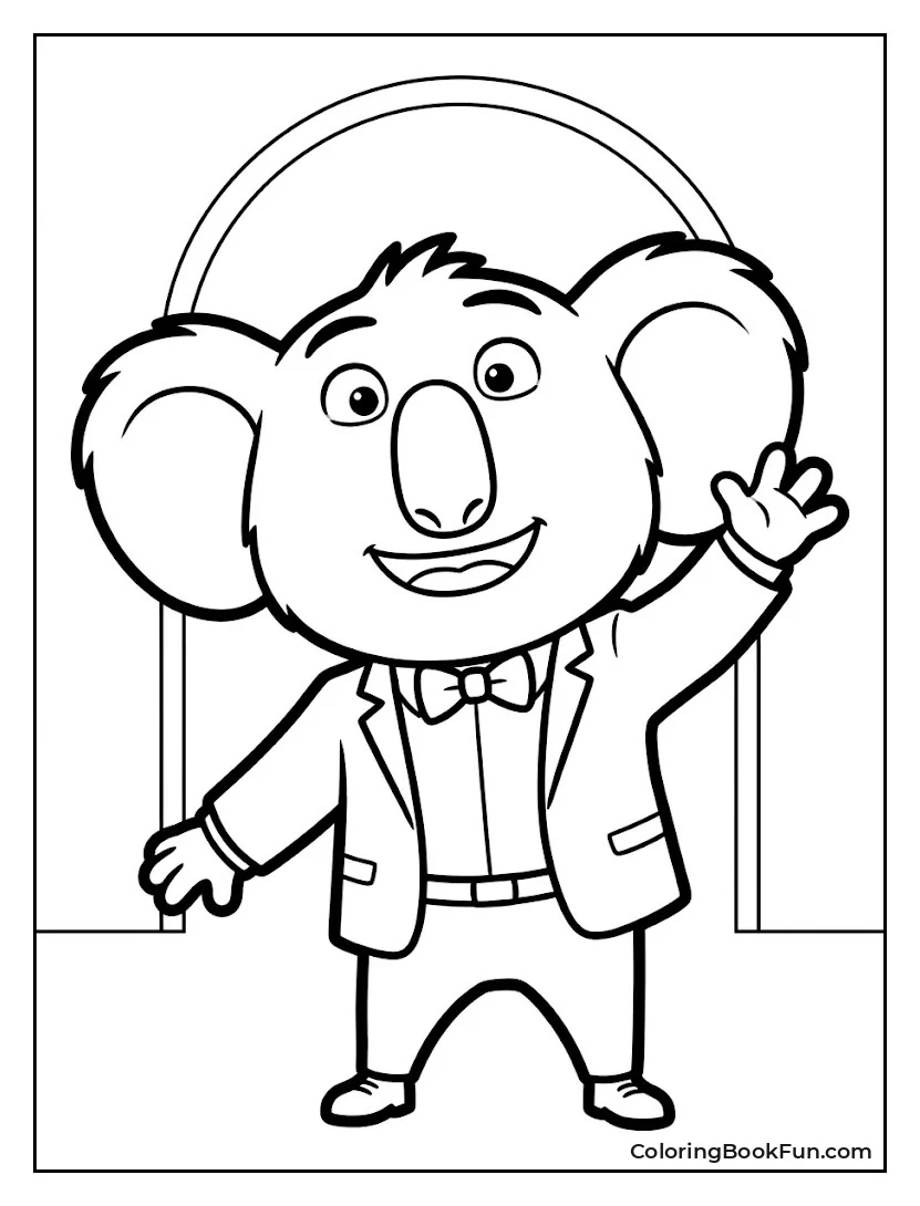 Simple Buster Moon Outline