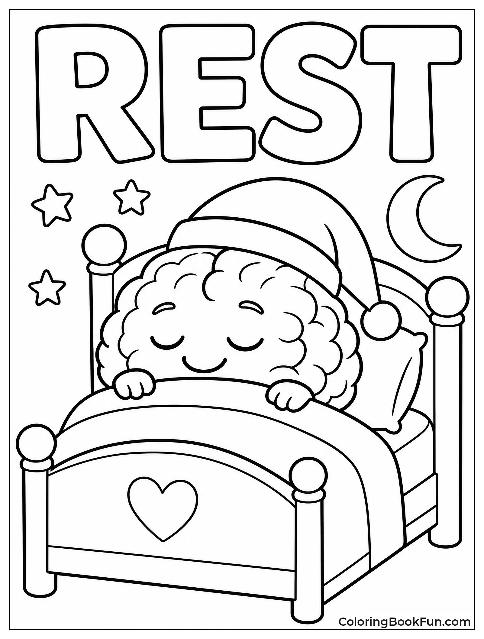 Sleepy Brain Resting in Bed