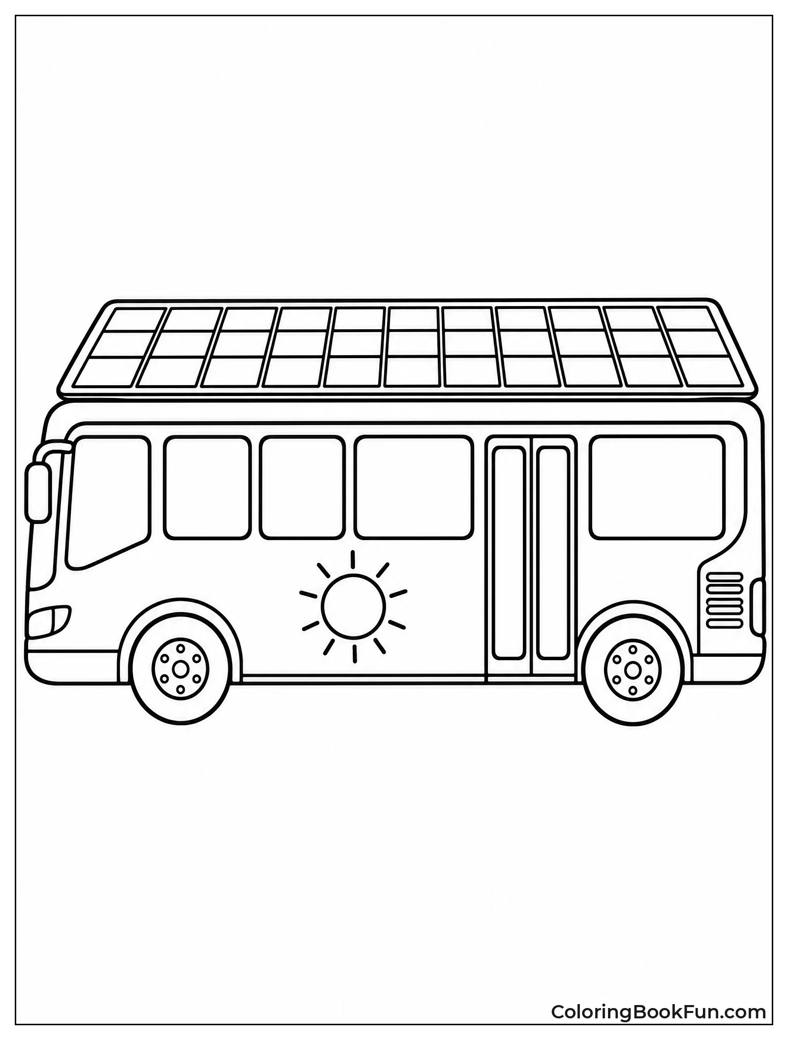 Solar Bus Uses Sun Power