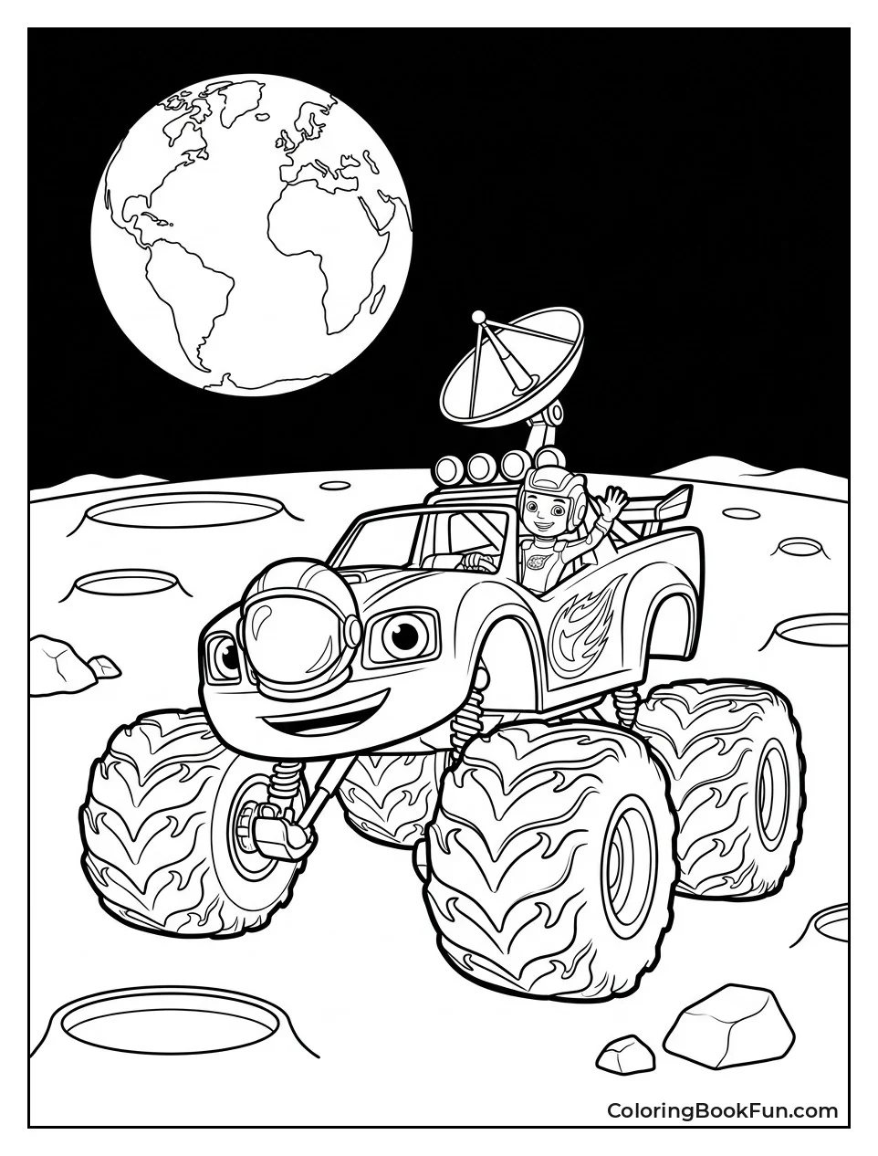 Blaze Explores Moon as Rover
