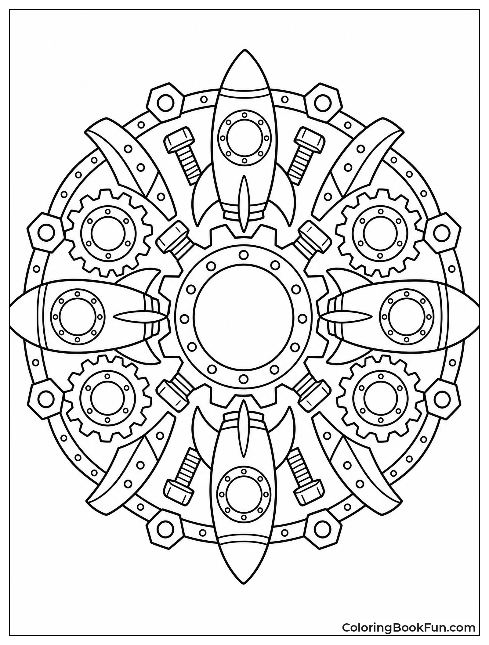 Mechanical Mandala with Gears