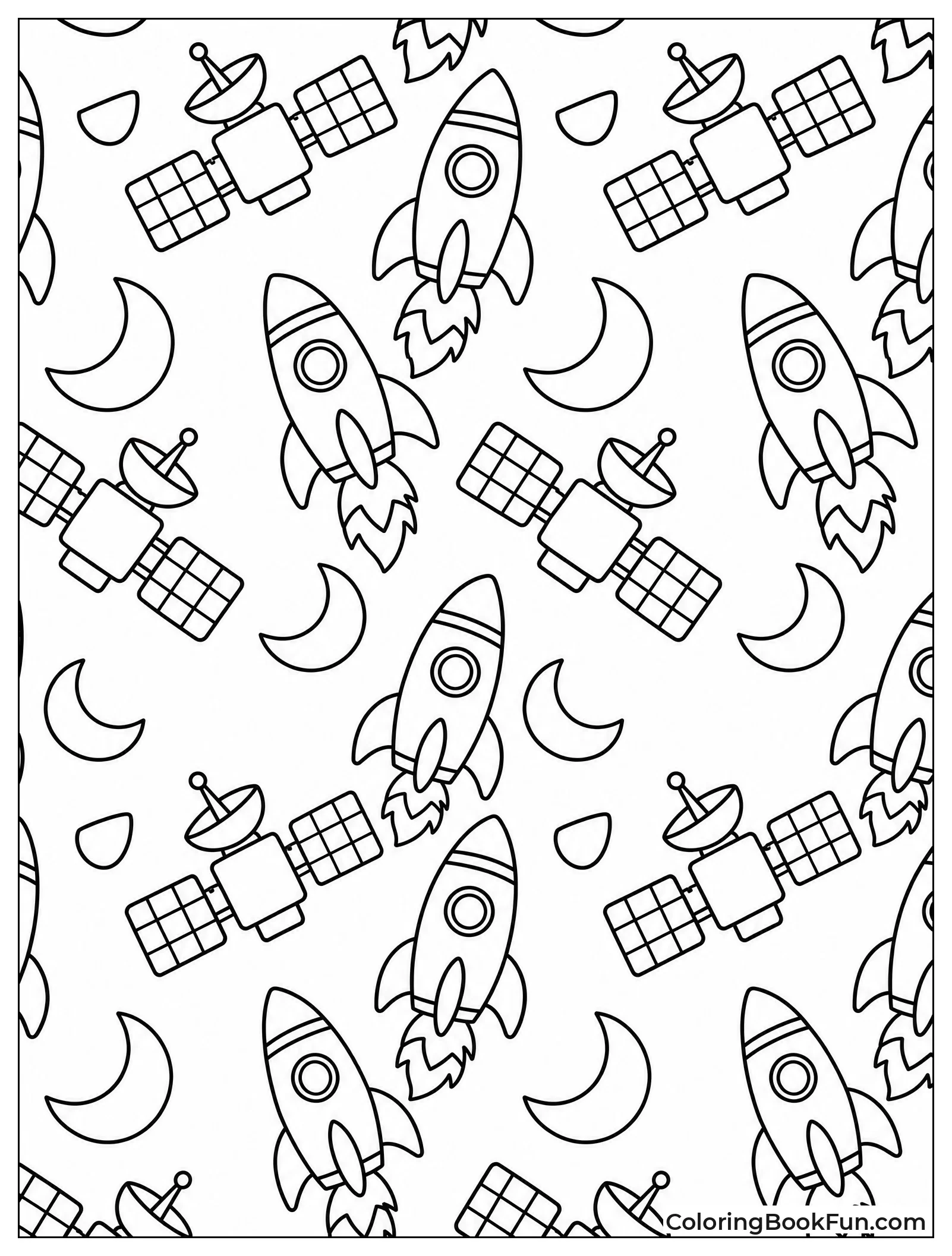 Repeating Pattern of Tiny Rockets