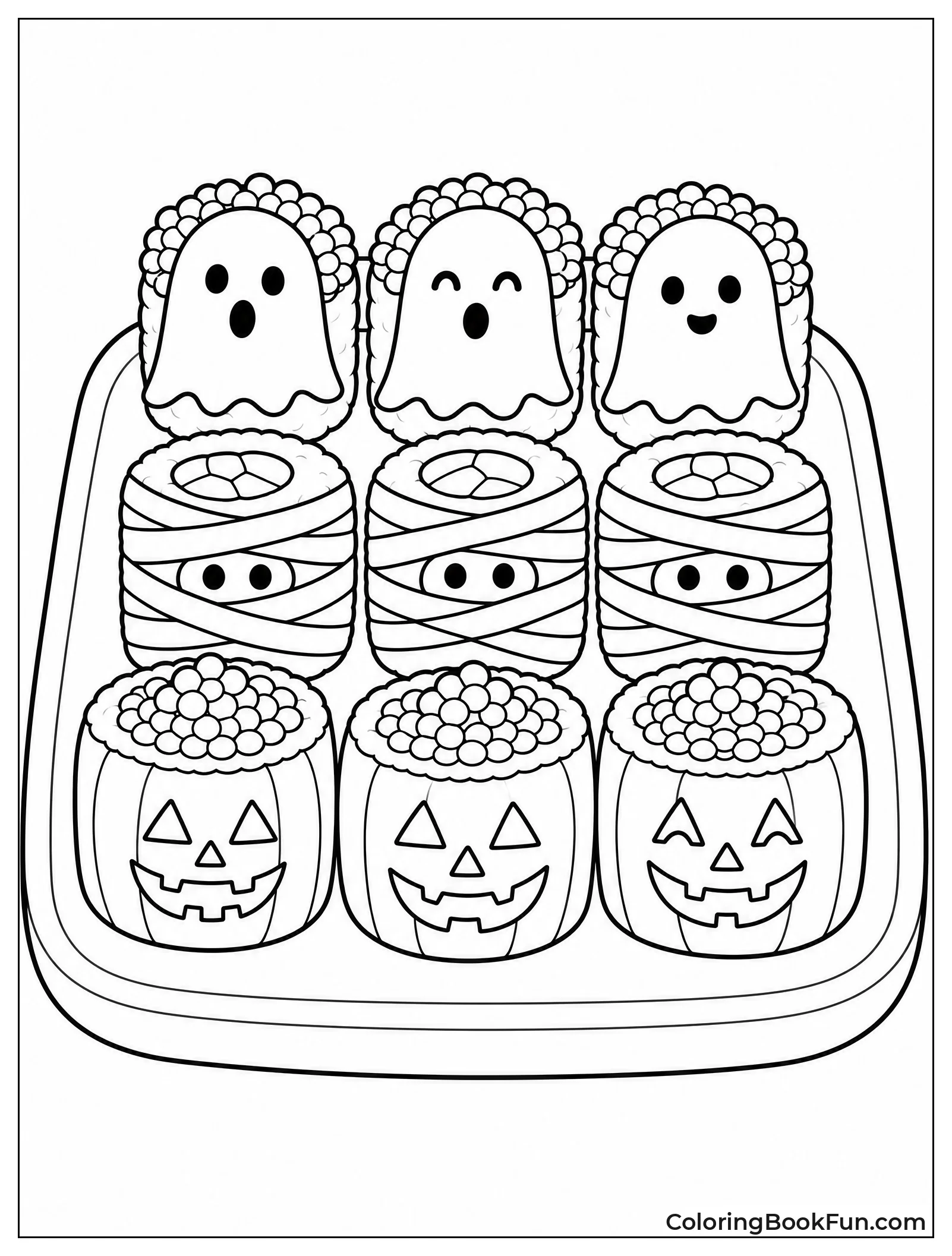 Spooky Halloween Sushi Decorations