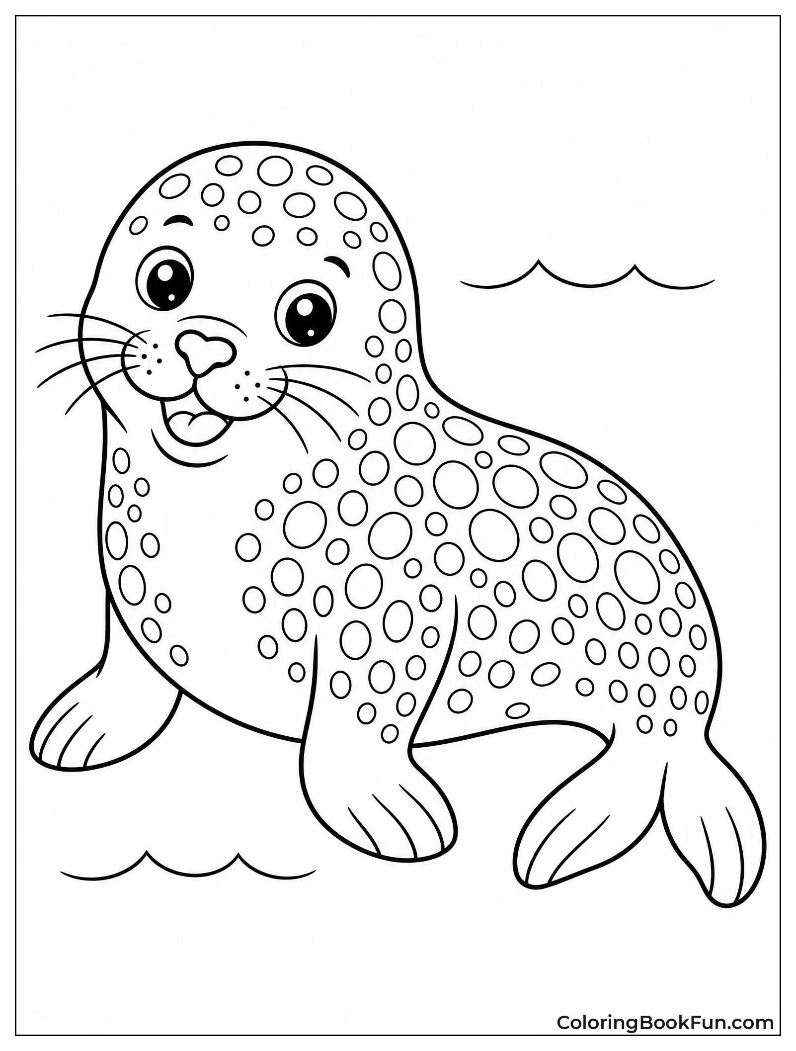 Harbor Seal Covered in Spots