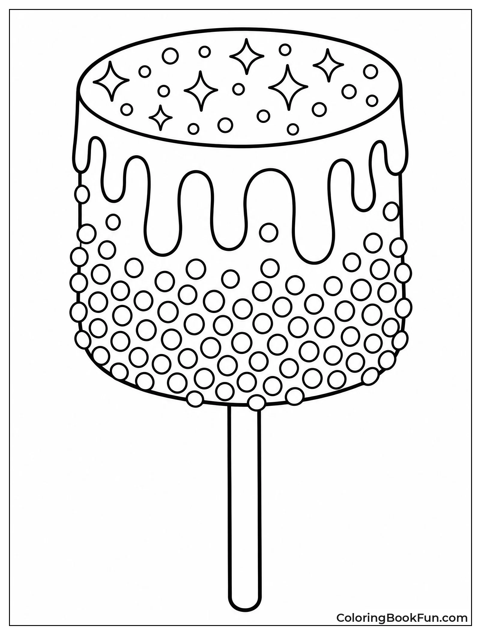 Lollipop Covered in Sprinkles and Glitter