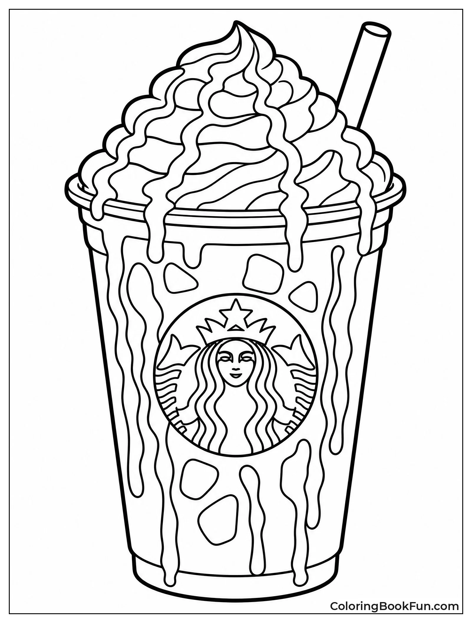 Caramel Drizzle Runs down Glass