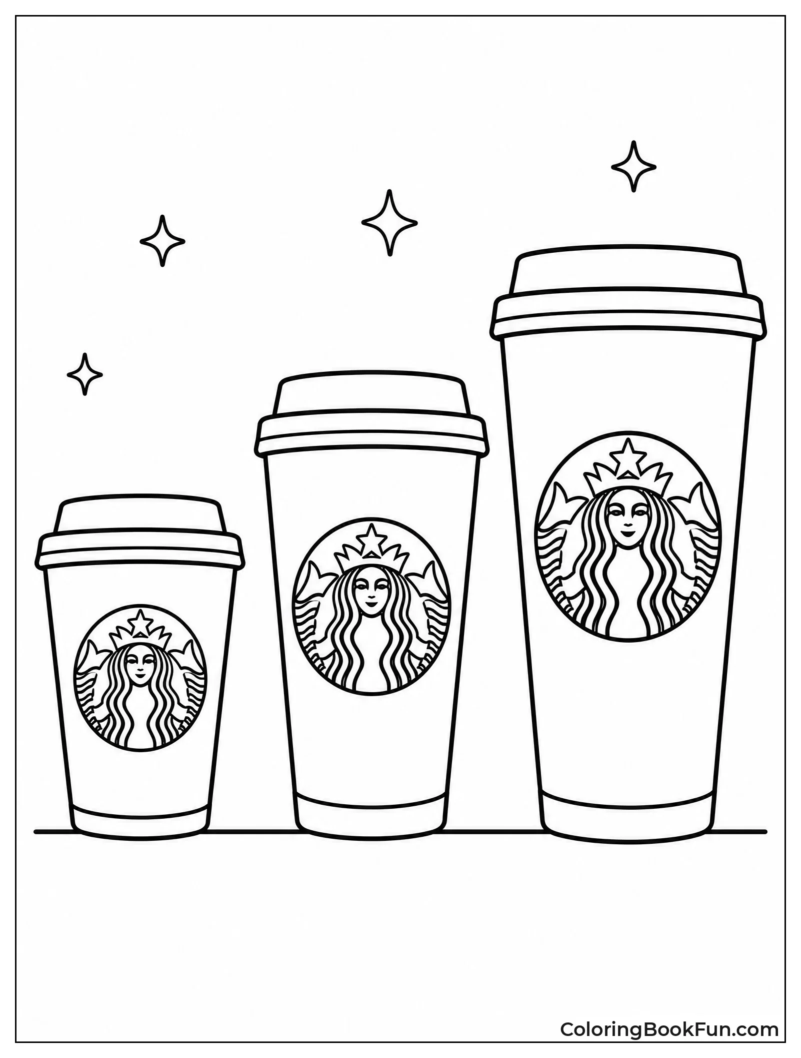 Three Cups in Different Sizes