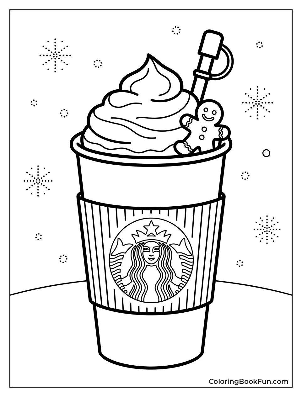 Gingerbread Latte with Cookie Top