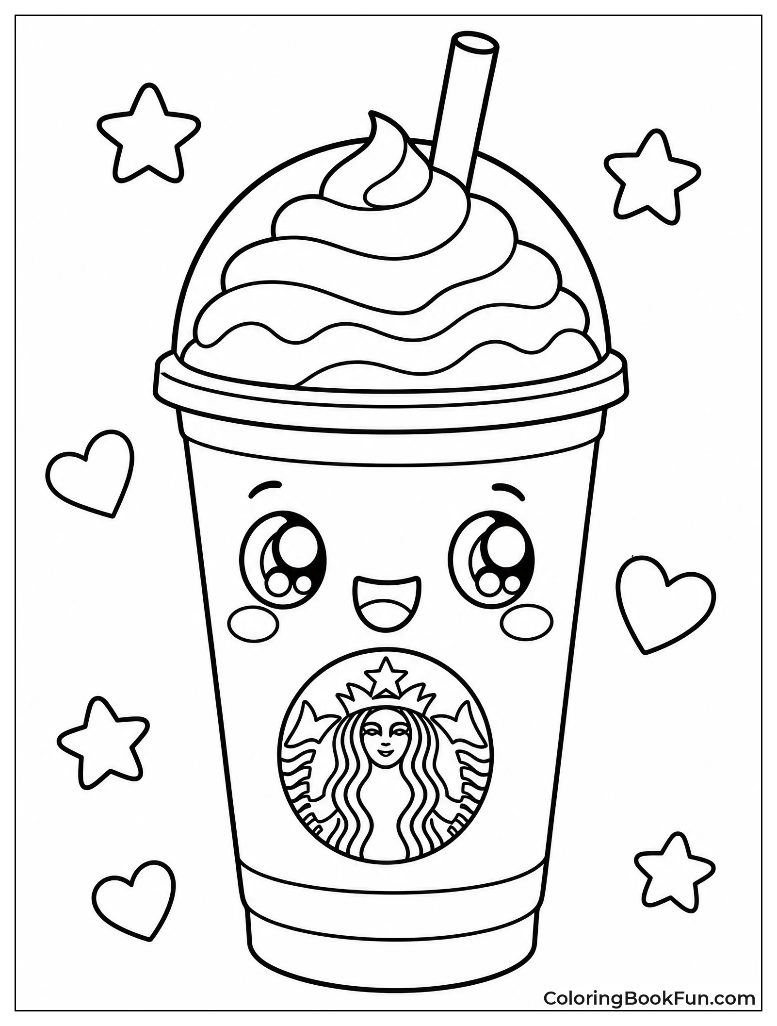 Happy Frappuccino with Big Smile