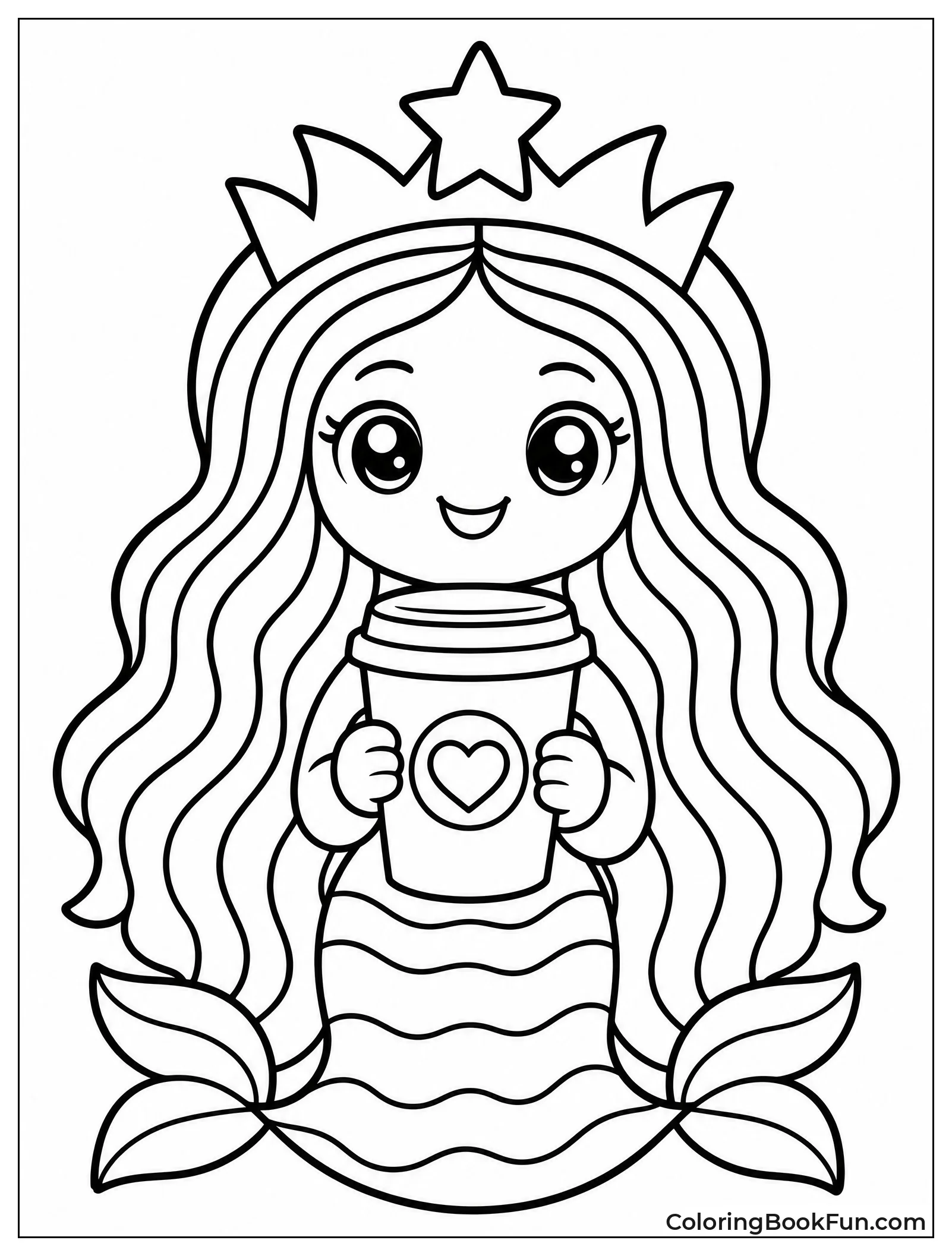 Cute Siren with Big Smile