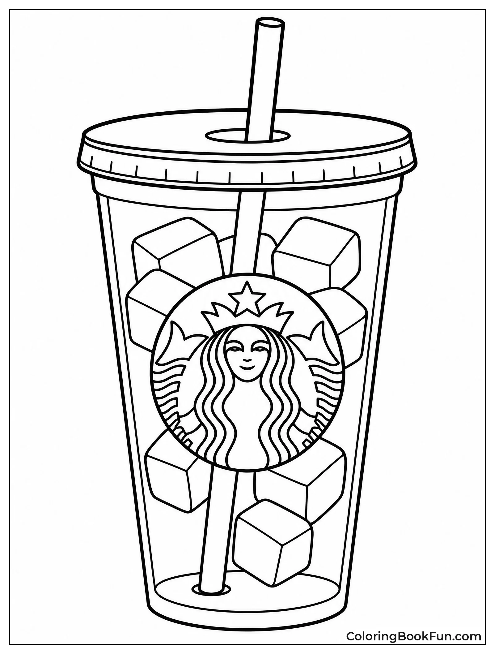 Reusable Cup with Green Straw